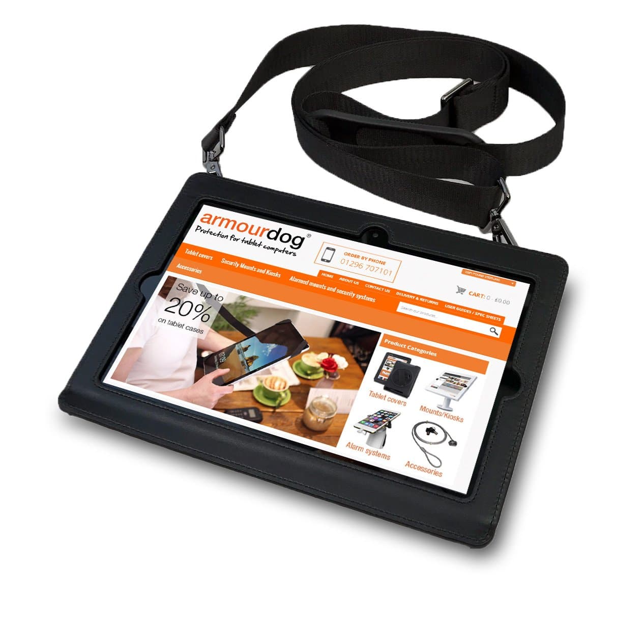 armourdog® protective case with hand and shoulder strap for the Lenovo Miix 320 tablet