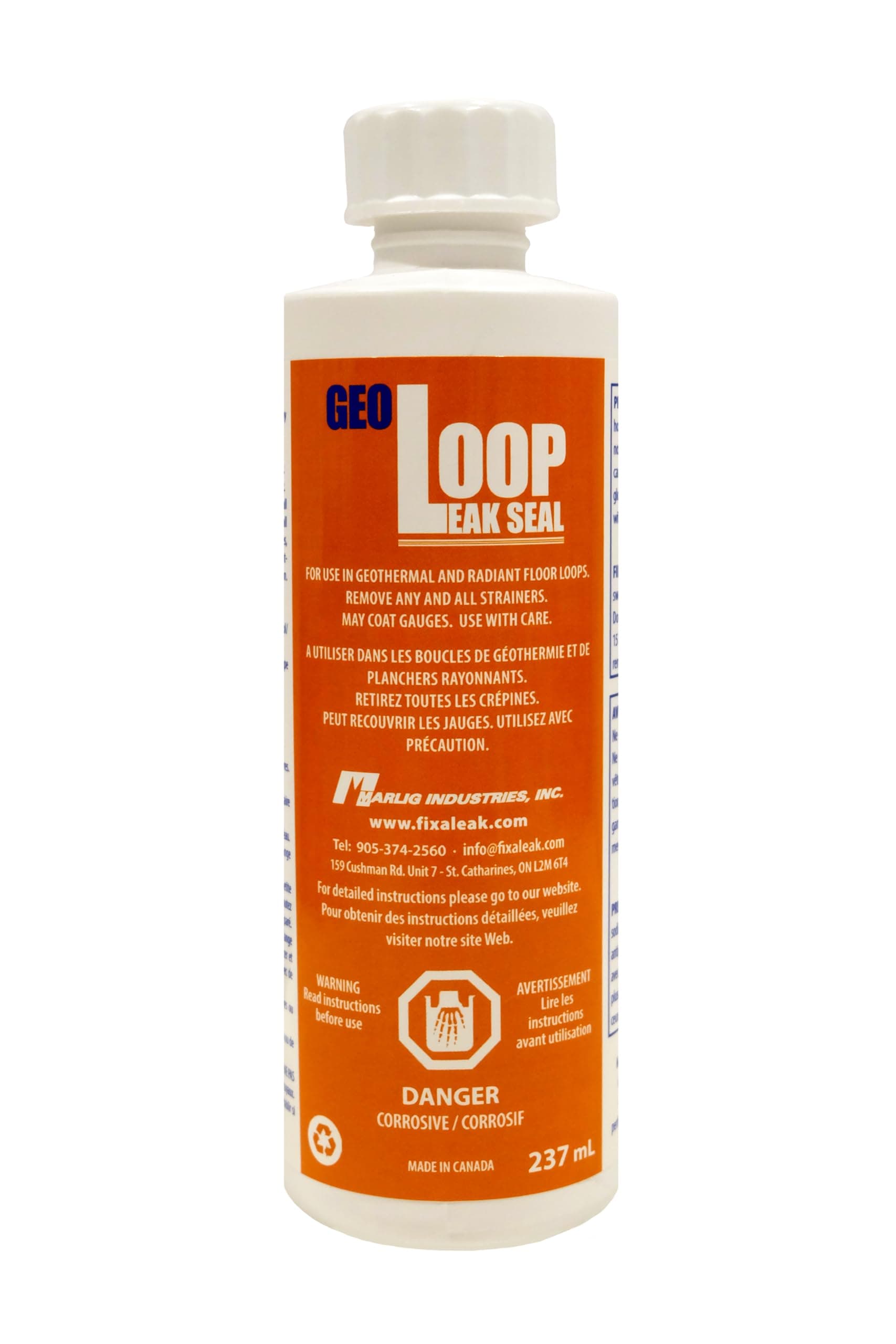 GEOLOOP LEAK SEAL for Radiant Floor Heat and for Geothermal Systems Bottle, 8 oz.
