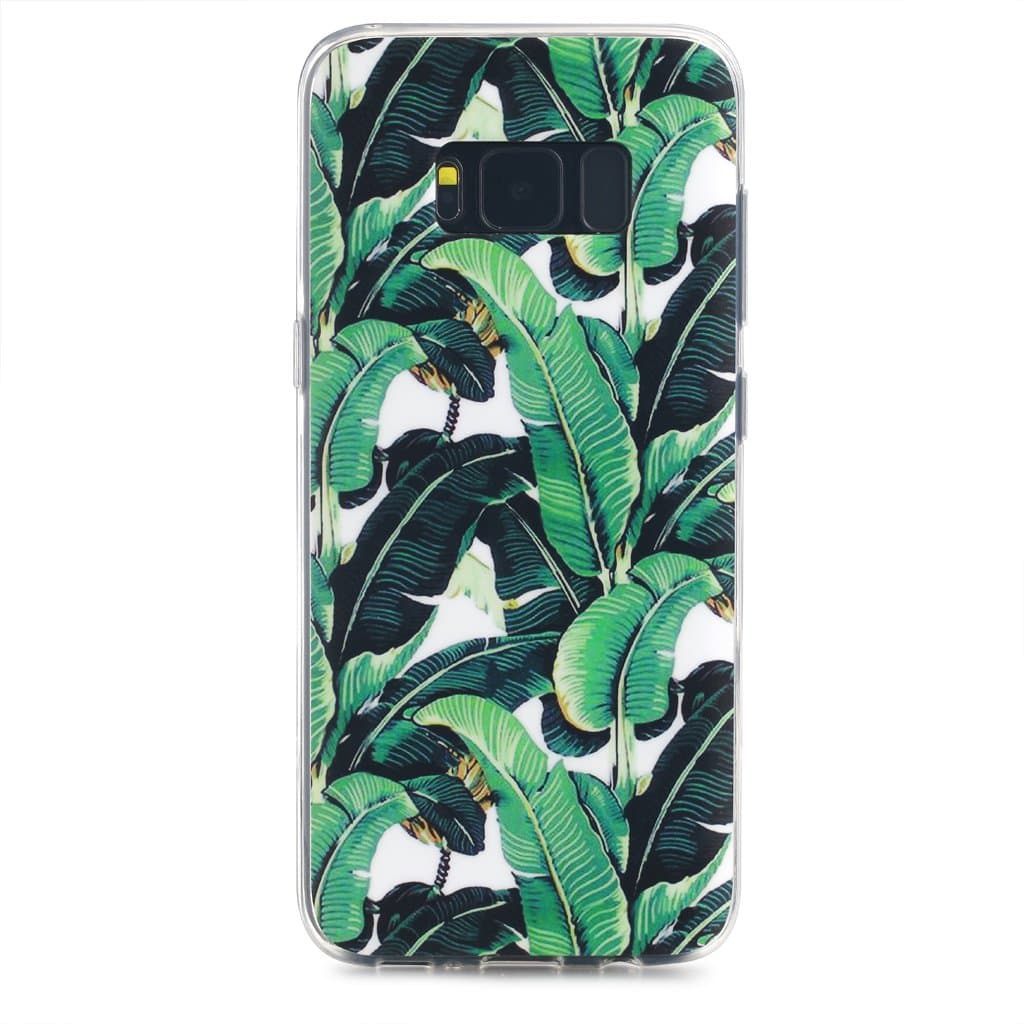 6.2" Samsung S8 Plus SGSELLER™ TPU IMD Slim-Fit Ultra-Thin Anti-Scratch Shock Proof Dust Proof Anti-Finger Print Matte Case Casing (Leaves)