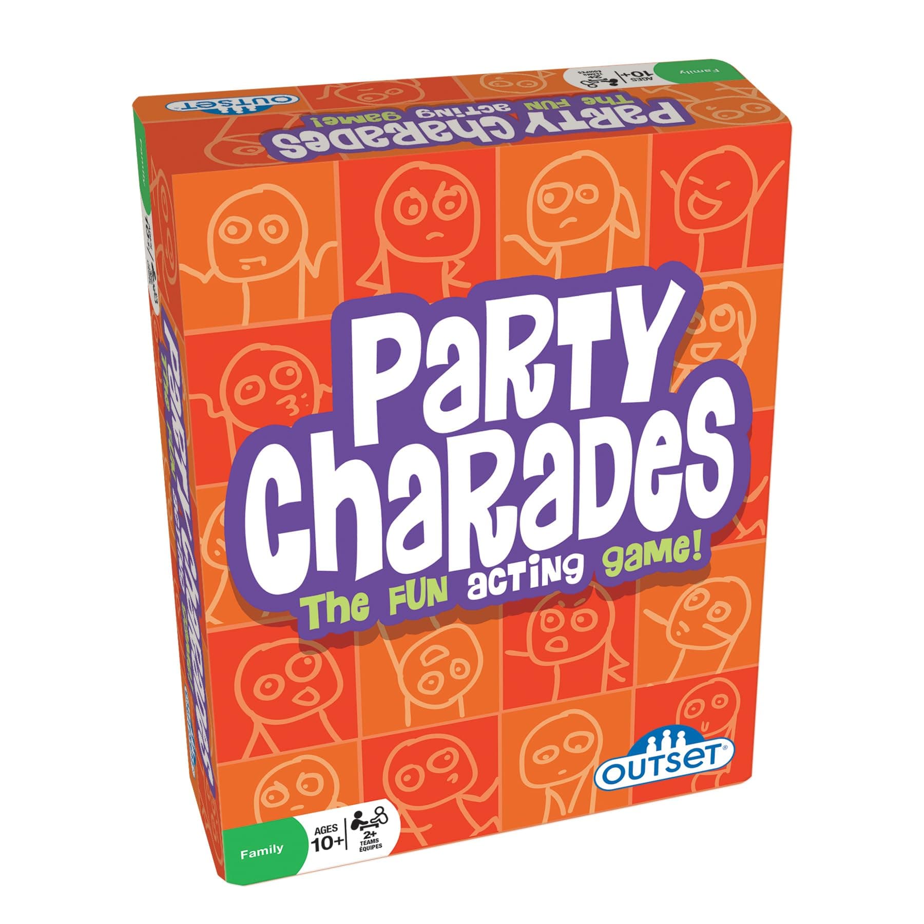 Outset Media Party Charades - 500 Charades Updated for The Year 2019 for Kids Adults and Family Time- The Fun Acting Game with Updated Clues