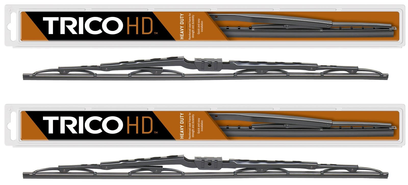 2 Wiper Set - Trico 68-261 26" HD Vented Wiper Blades Fit Select Coach Bus RV w/Wide Saddle Attachment