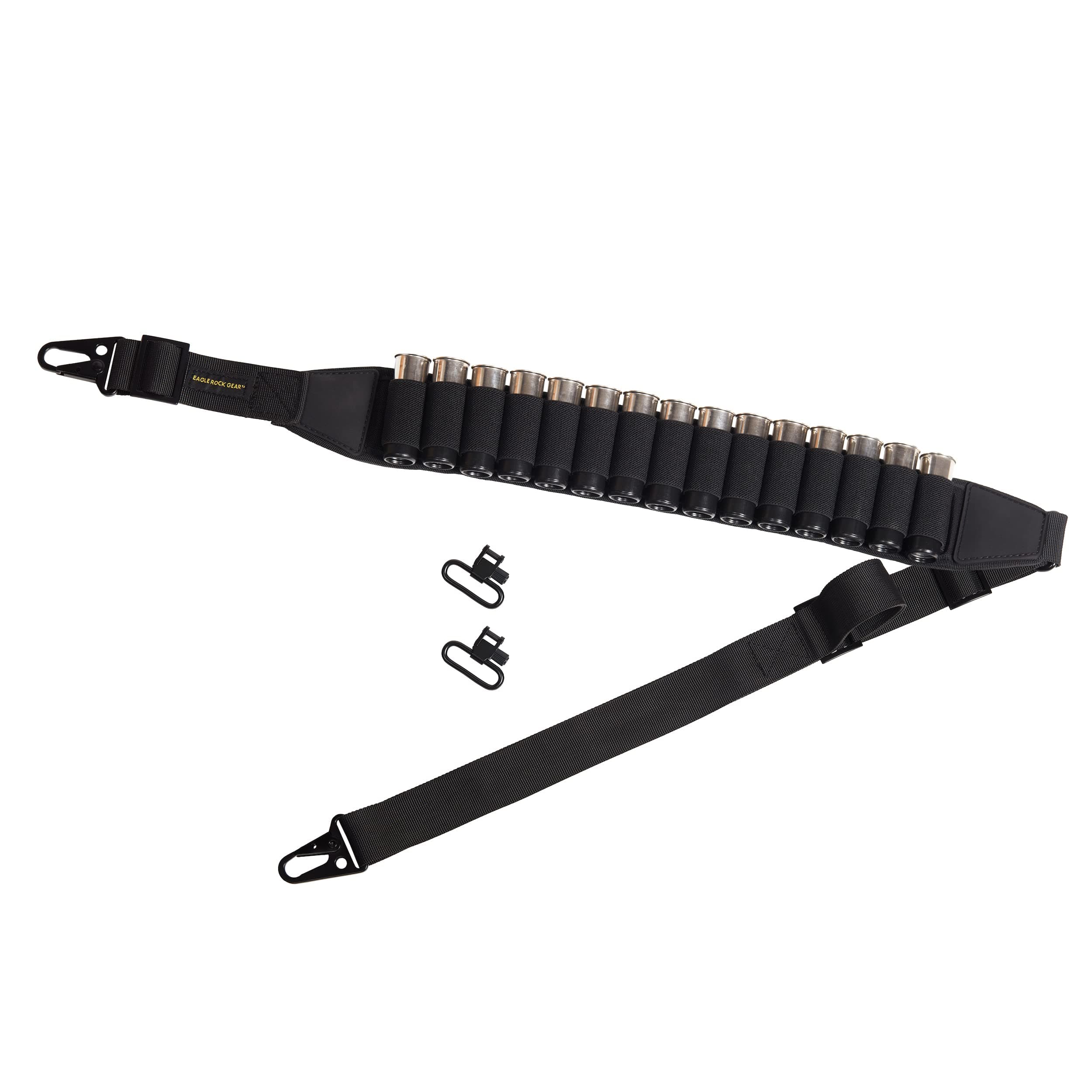 Shotgun Ammo Sling - Adjustable 2 Point Holds 15 Shells 12 Gauge
