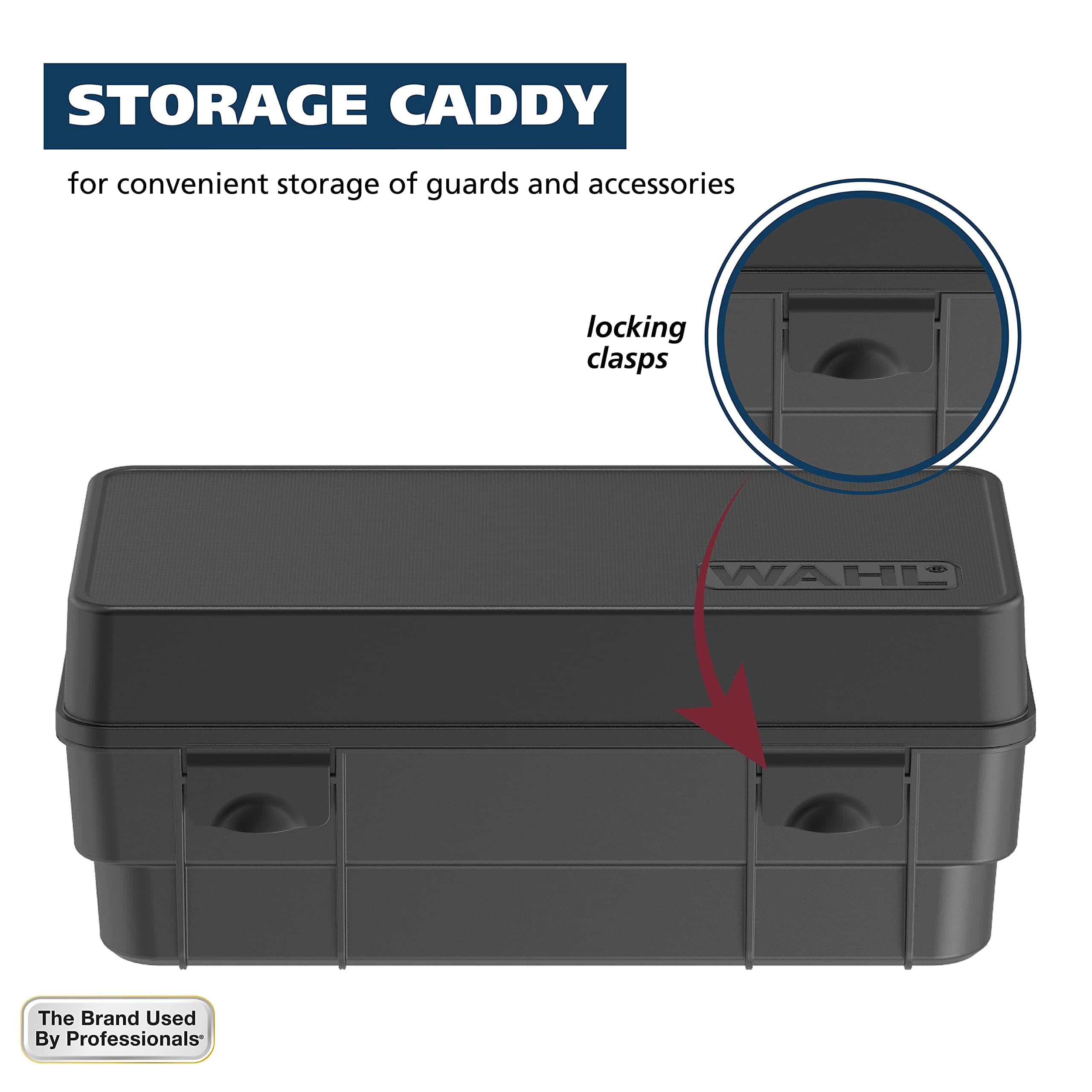 Wahl Clipper Attachment Guard Organization Kit with Color Pro Colored Hair Clipper Guide Combs, 14 Piece Premium Storage Kit for Wahl Hair Clippers, Multicolor - 3291-100