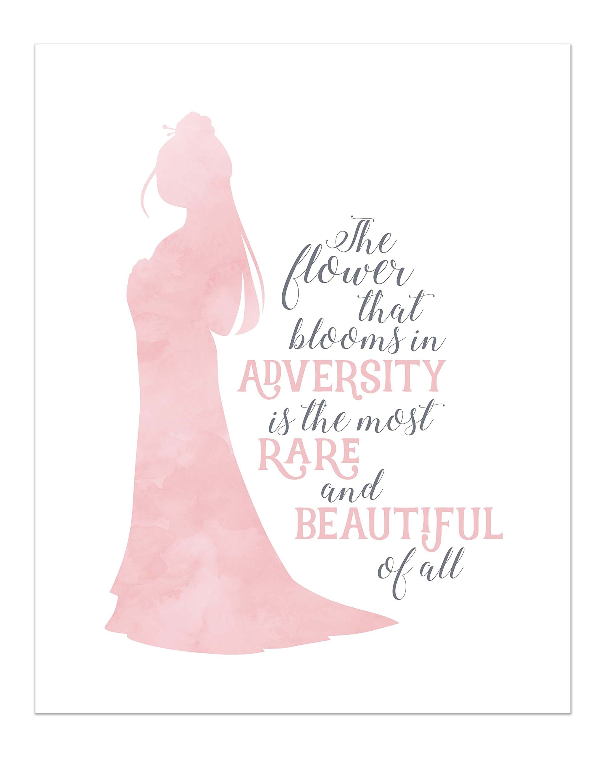Summit Designs Mulan Disney Princess Inspirational Quote - Photo Print (8x10) Poster - Mulan Movie