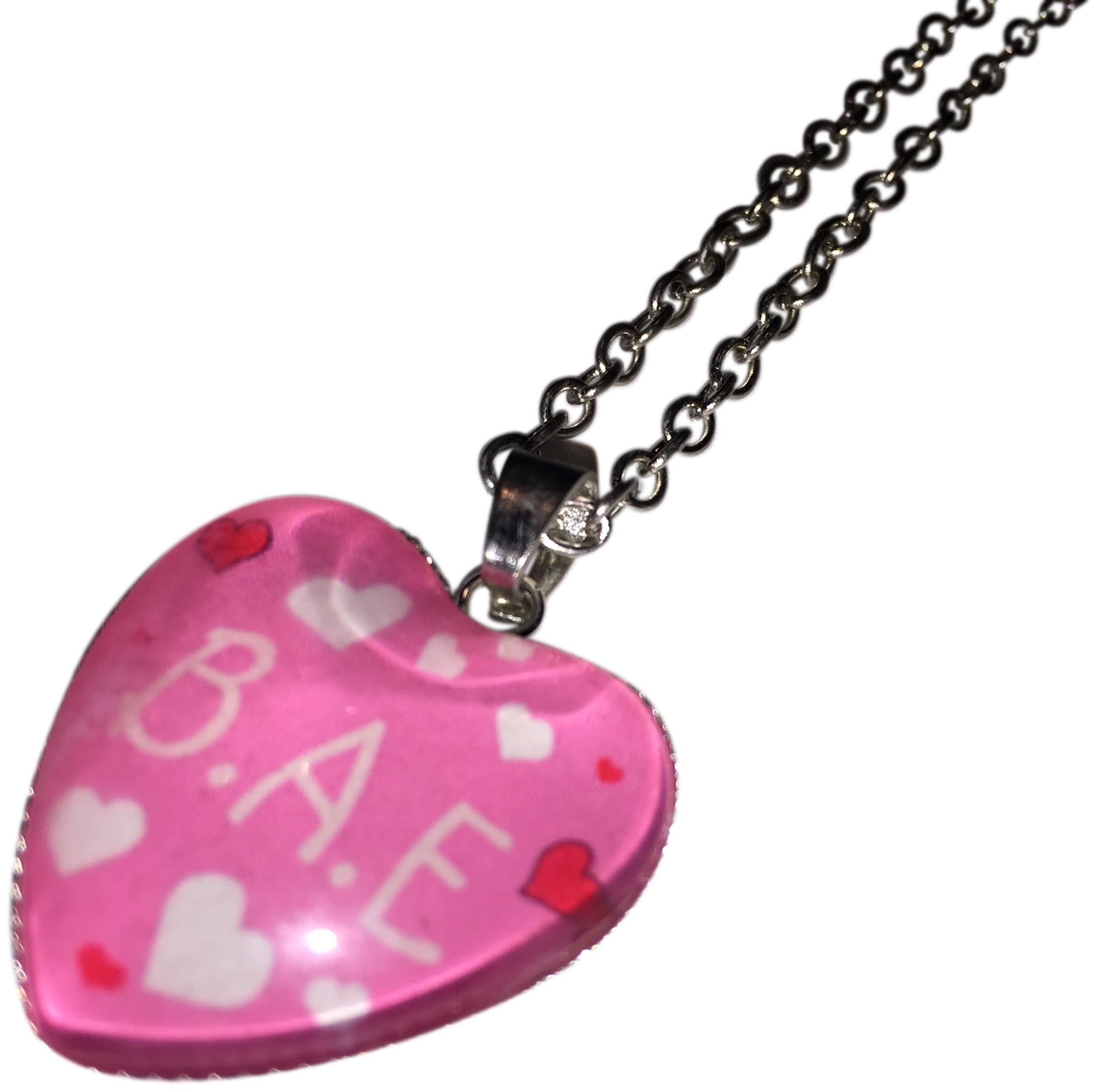 Before Anyone Else (B.a.e.) Silver Heart Pendant