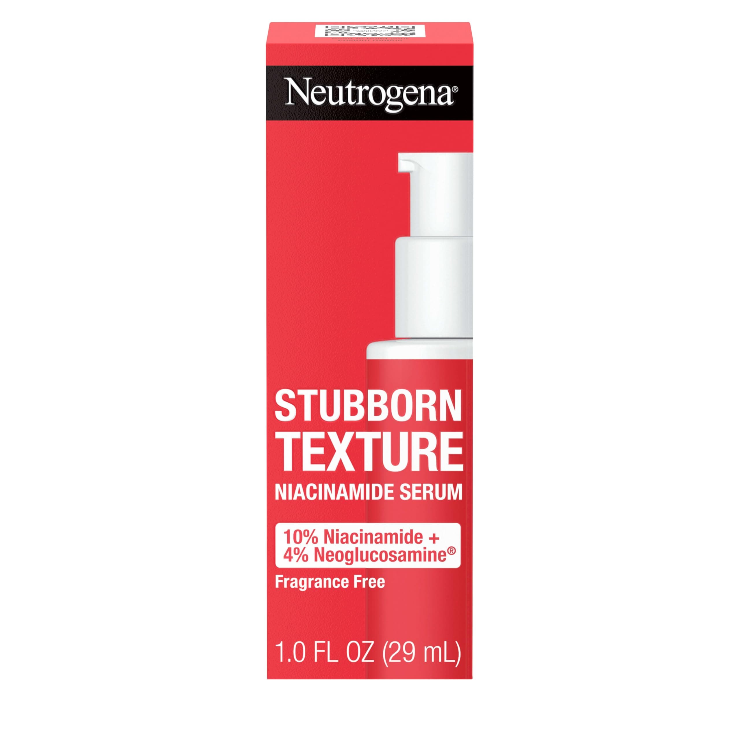 Neutrogena Stubborn Texture Resurfacing Serum With 10% Niacinamide & 4% Neoglucosamine designed for Acne-Prone, Improves Uneven Skin Tone & Refines Texture, Fragrance-Free, 1 fl. oz