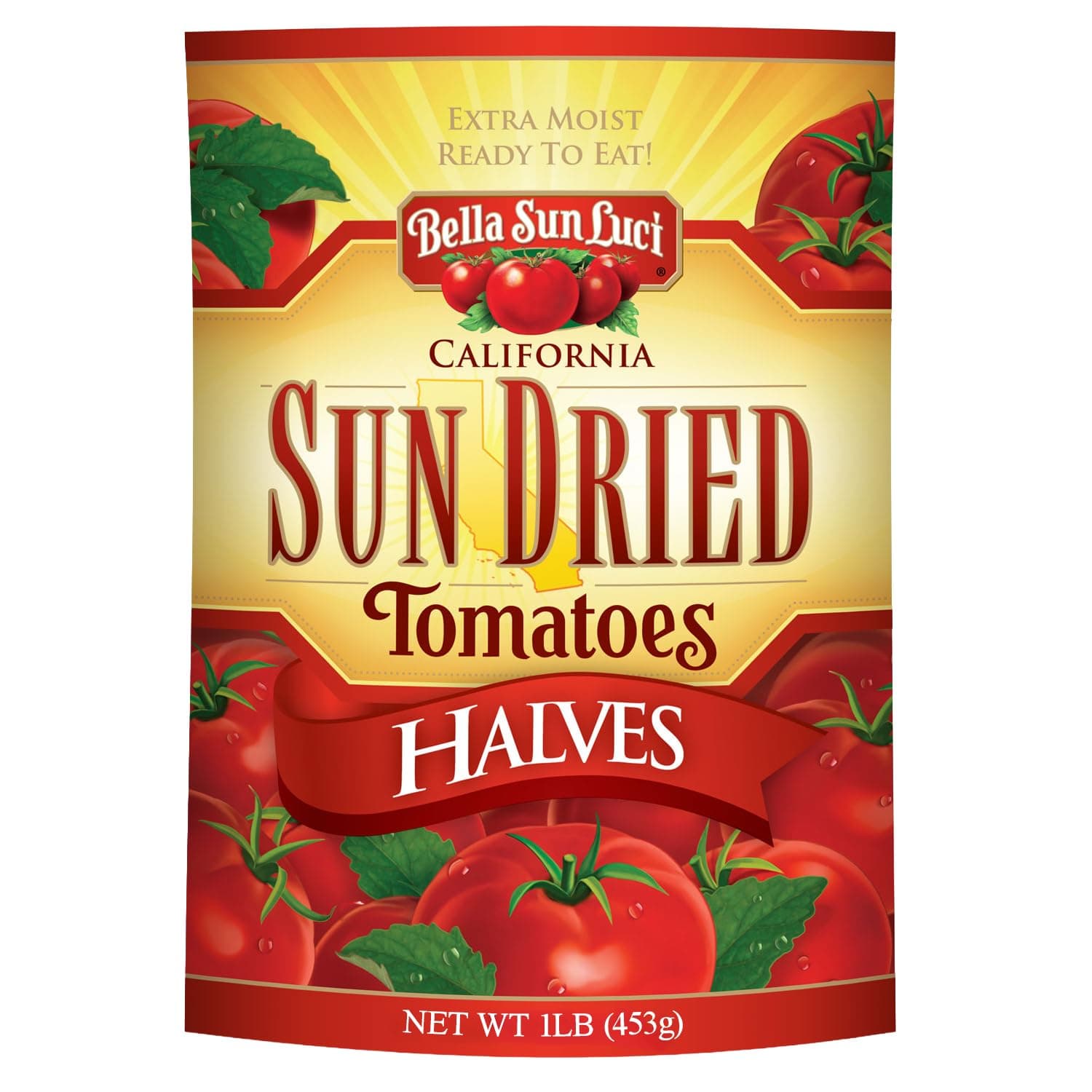 Sun Dried Tomato Halves, Mediterranean Style Sun-Ripened Tomatoes, Kosher, Vegan, Gluten-Free, Premium Ingredient for Pasta, Pizza, Salads, Sandwiches & Appetizers