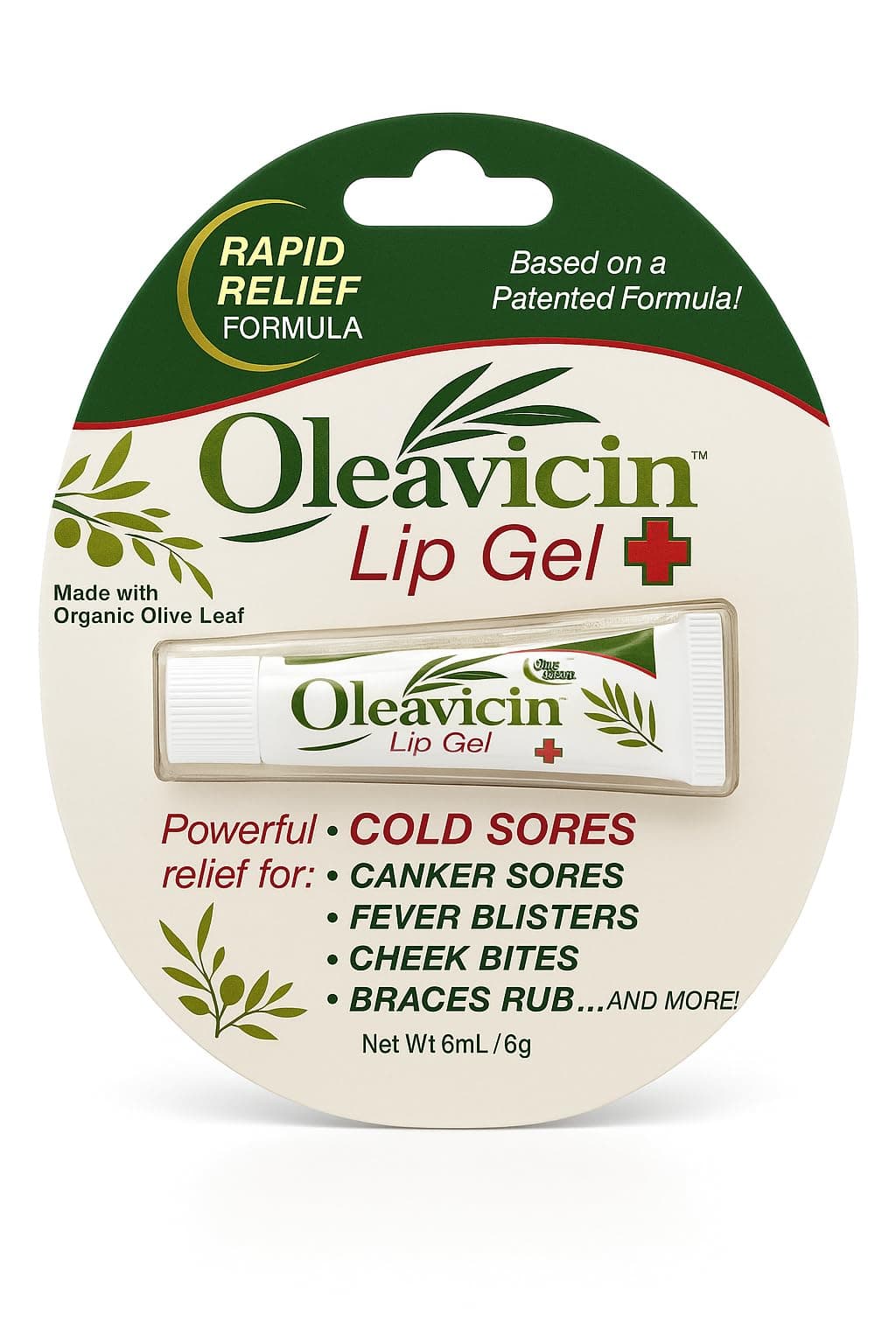 All Natural & Organic Fever Blister & Cold Sore Treatment & Relief Ointment Gel 1.3oz(3.8)