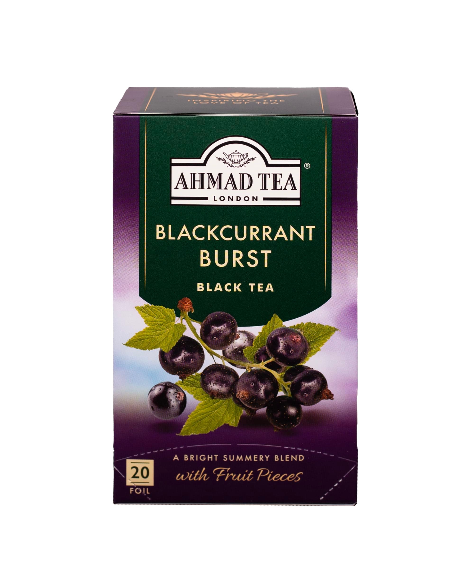 Ahmad Tea Blackcurrant Burst, 20 Count (Pack of 6)