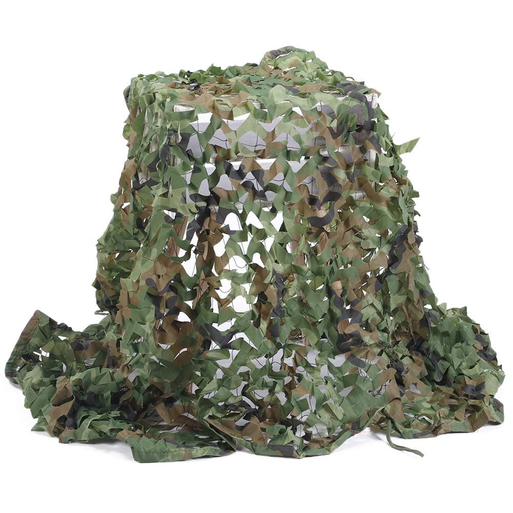 Senmortar Camo Netting Camouflage Net Army Mesh Nets Cover Lightweight with Mesh Net Behind for Hunting Blind Sunshade Decoration Party Fence Shooting Camping Photography Outdoor