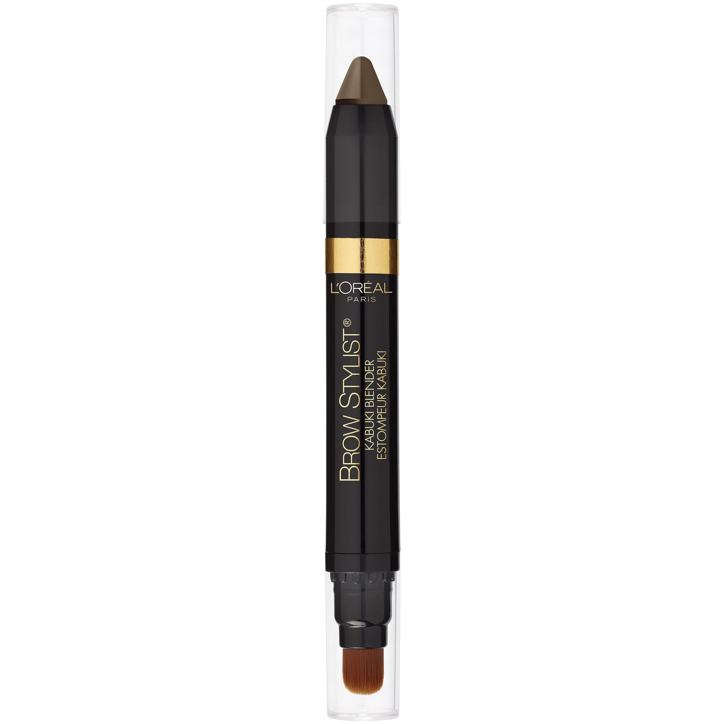 L'Oreal Paris Brow Stylist Kabuki Blender Brow Crayon, Blonde, 0.05 oz.