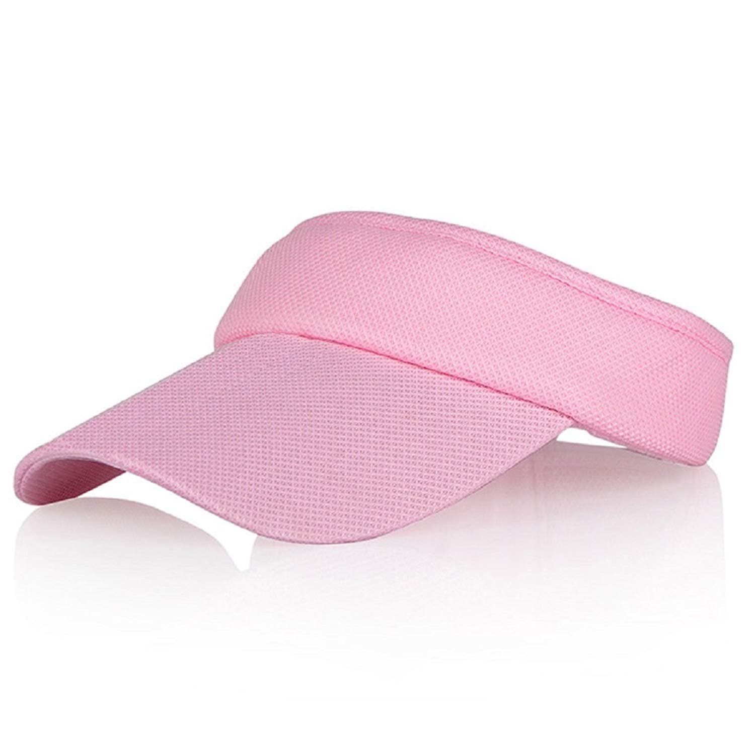 Multiple Colors Sun Visors for Women and Ladies, Long Peak Thicker Sweatband Adjustable Hat for Golf Cycling Fishing Tennis Running Jogging and Other Sports