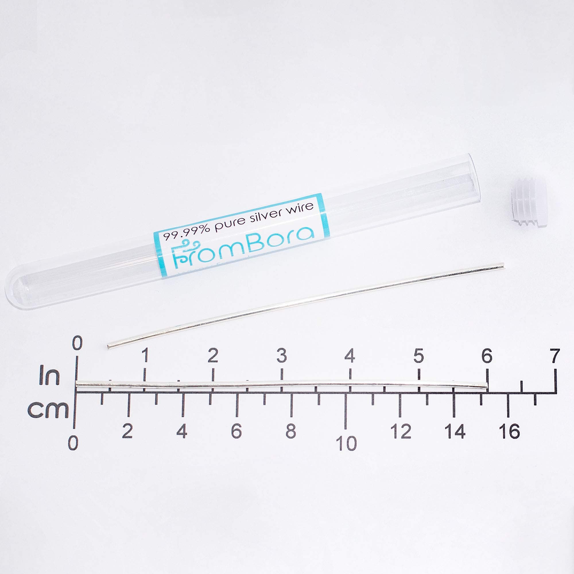 Colloidal Silver | Pair of Pure Silver Wire 99.99% | Certificate | 9999 | 12 Gauge 6” | FromBora Colloidal Silver Generator Wire