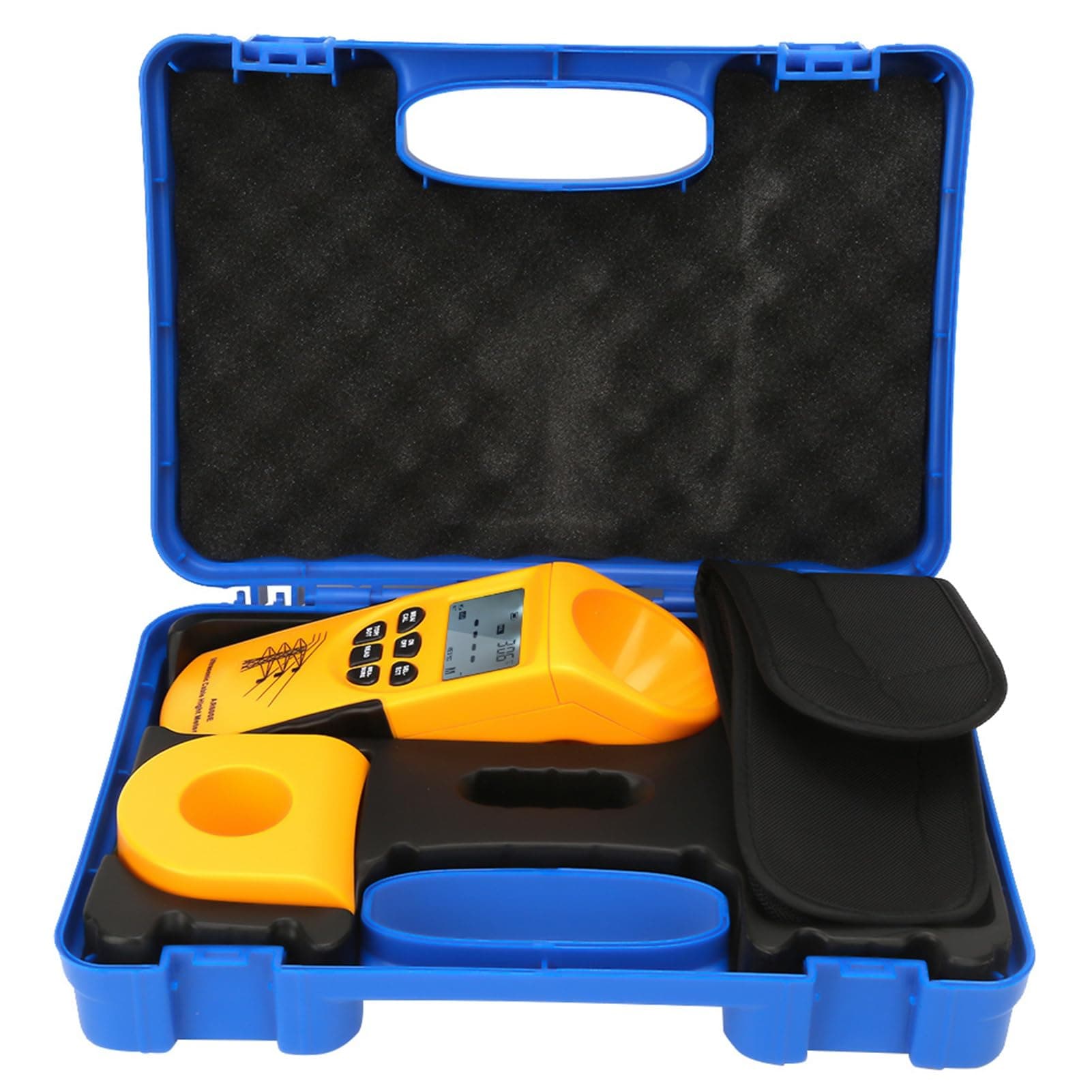 Ultrasonic Cable Height Meter, AR600E Smart Sensor with LCD Display, 6-Cable Measurement, 3-23m Height Measuring Instrument for Electrical and Industrial Use