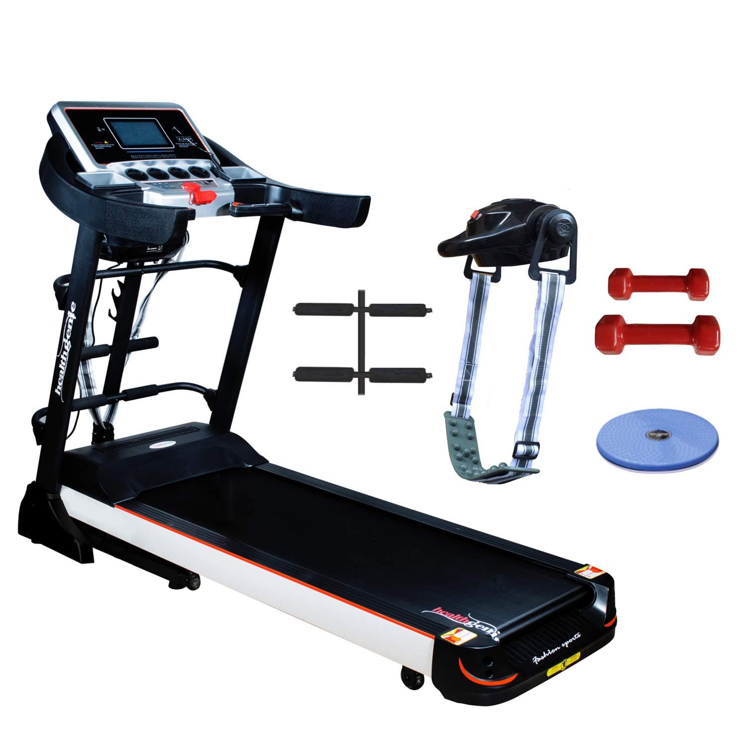 Healthgenie 4612A 2HP 4HP Peak Motorized Treadmill with Auto Incline & Auto-Lubrication (Multicolour)