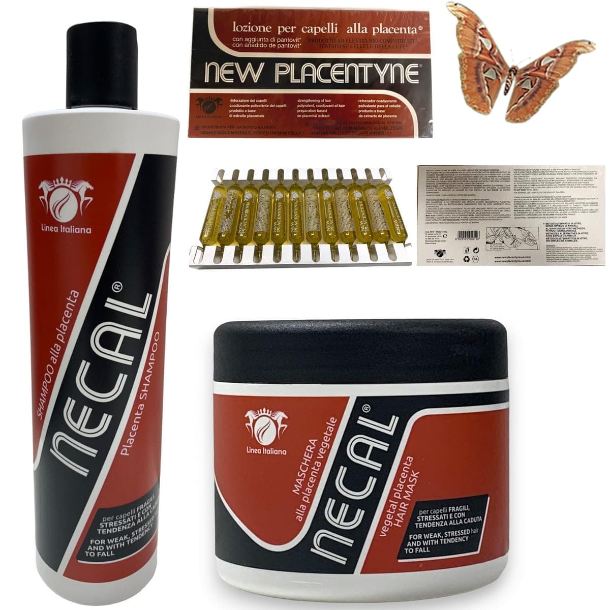 LINEA ITALIANA-ROYAL JELLY SHAMPOO 500ML MASK 500ML AMPOULES 12X10ML (PREVENTING HAIR LOSS).