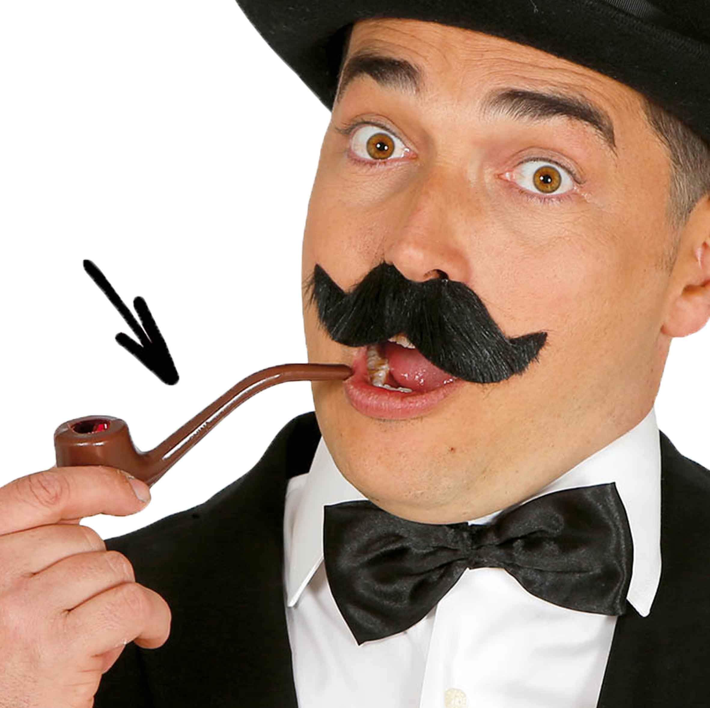 FIESTAS GUIRCA | Toy Pipe (4.7 in) - Fancy Dress Accessory for 19th Century Themed Parties and Historical Celebrations - Ideal for Carnival and Halloween - All Users - Brown