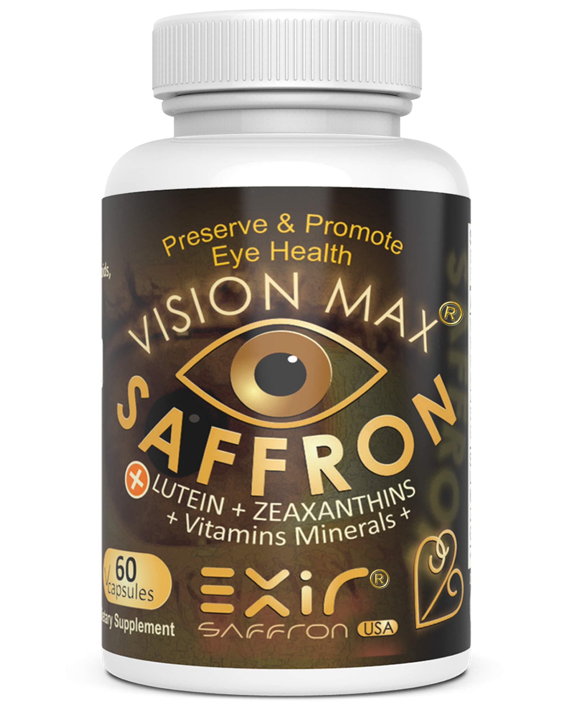 Vision Max Nutrients for Eye Unique with High Potency Ingredients, 60 Capsules
