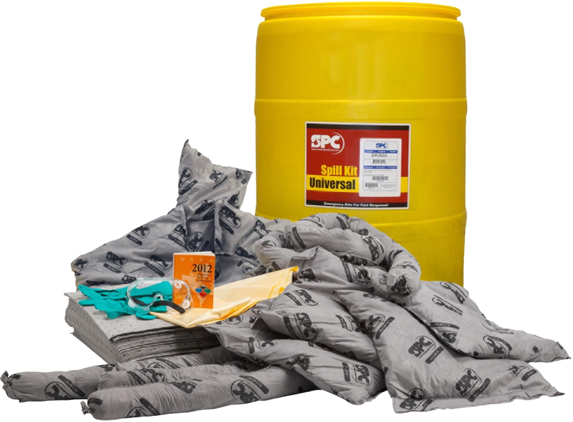 SPC SKA-55 Allwik 55 Gallon Universal Class Drum Spill Kit, Yellow