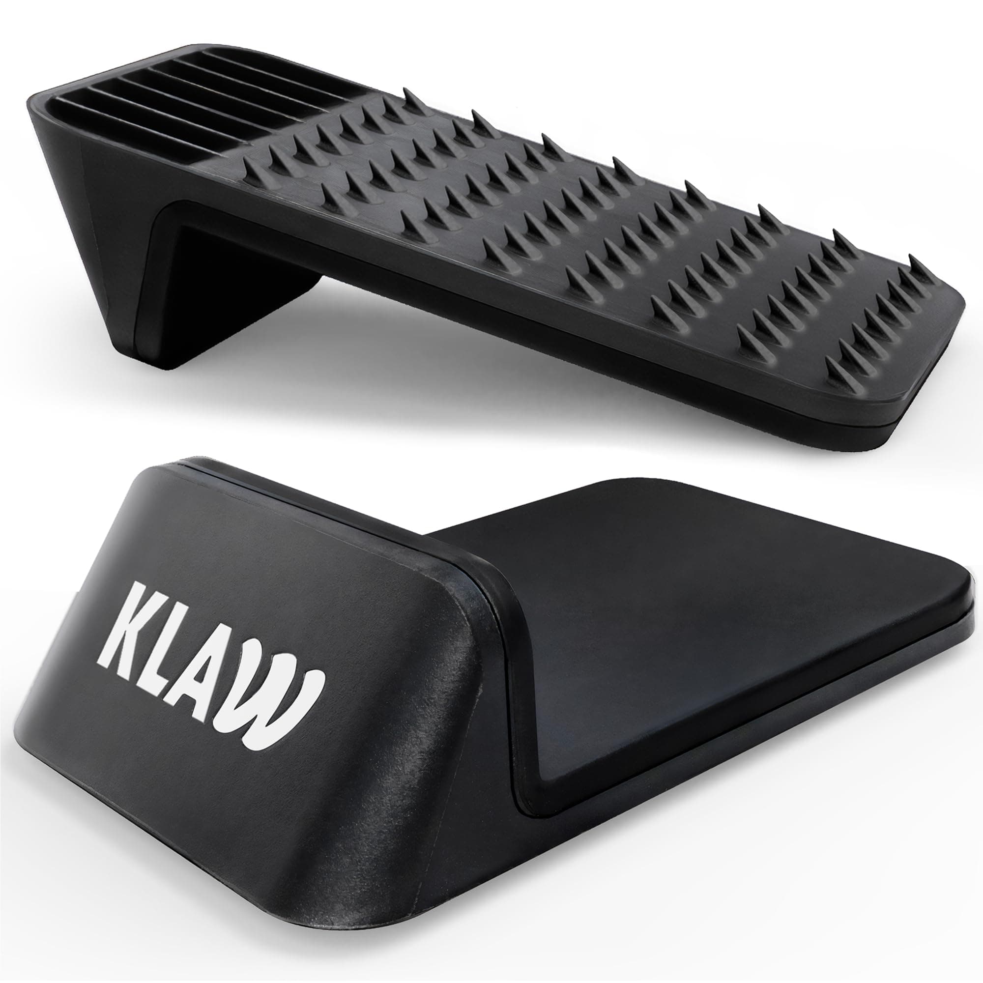 KLAW Bass Drum Rug Anchor - Completely Stops Drum Creep | Works on Every Drum Mat, Drum Rug & Carpet | Pocket Drum Accessories For Kick Drums | Gift Ready Drum Set Brake Accessory (Black, Regular)