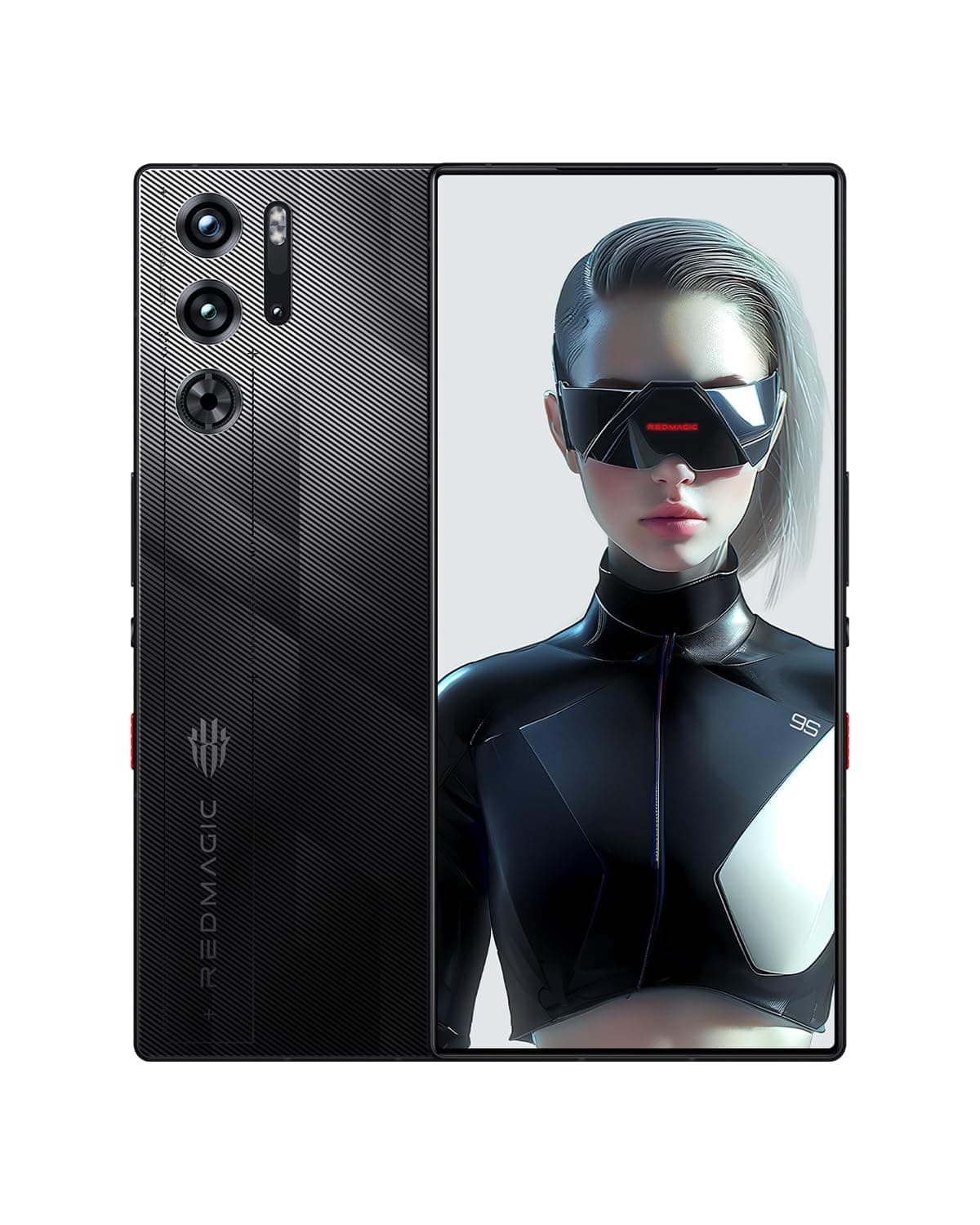 REDMAGIC 9S Pro 120Hz Gaming Phone, 5G Android Smartphone, 12GB RAM+256GB ROM, Snapdragon 8 Gen 3, 6.8" AMOLED Full Screen, FHD+, 50MP Camera, Dual-Sim, Unlocked Mobile Phone Black