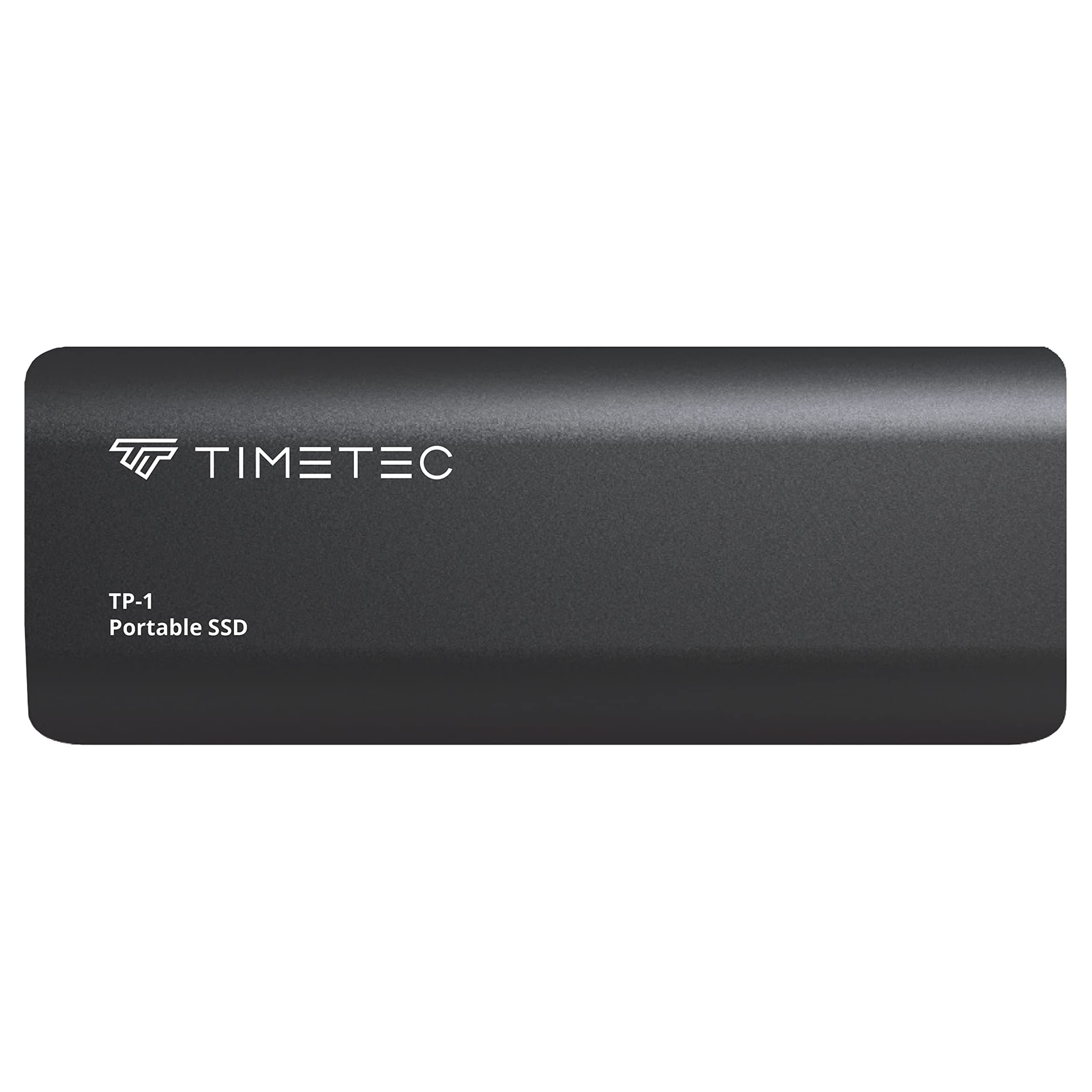 Timetec 512GB Portable External SSD USB3.2 Gen2 Type C Up to 550MB/s Ultra-Light Aluminum Mini External Solid State Drive with USB C to A Cable/USB A to C adapter for Desktops/Laptop/Mac/Mobile- Black