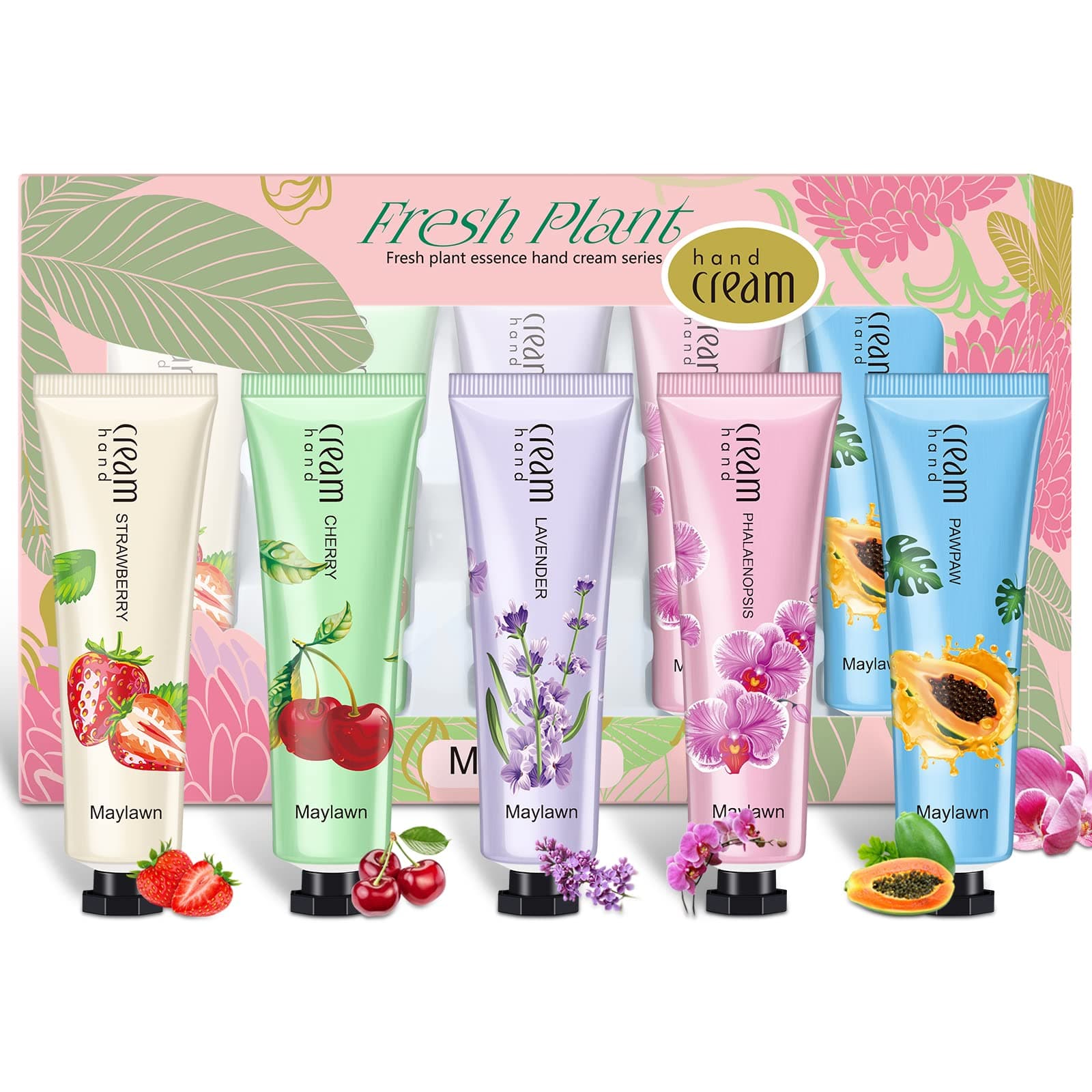Hand Cream, 5 x 30ml, Hand Cream Gift Sets, Pack of 5, Vegan Friendly and Cruelty Free, Perfect for Birthday Mothers day Gifts idea For Her/Him
