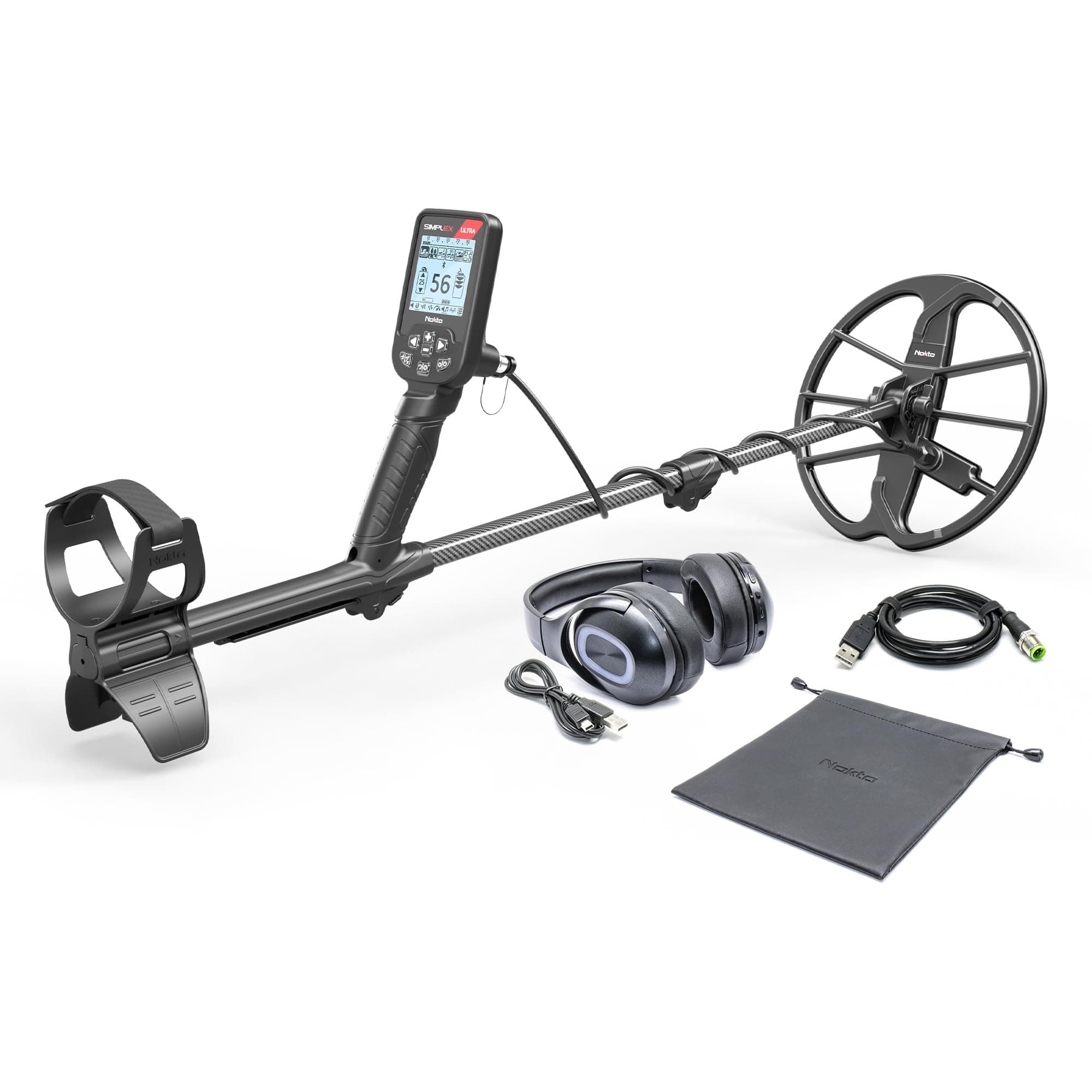 Simplex Ultra WHP Waterproof Metal with Wireless Headphones and 11โ Search Coil, Professional Metal s with Accessories (with Wireless Headphones)