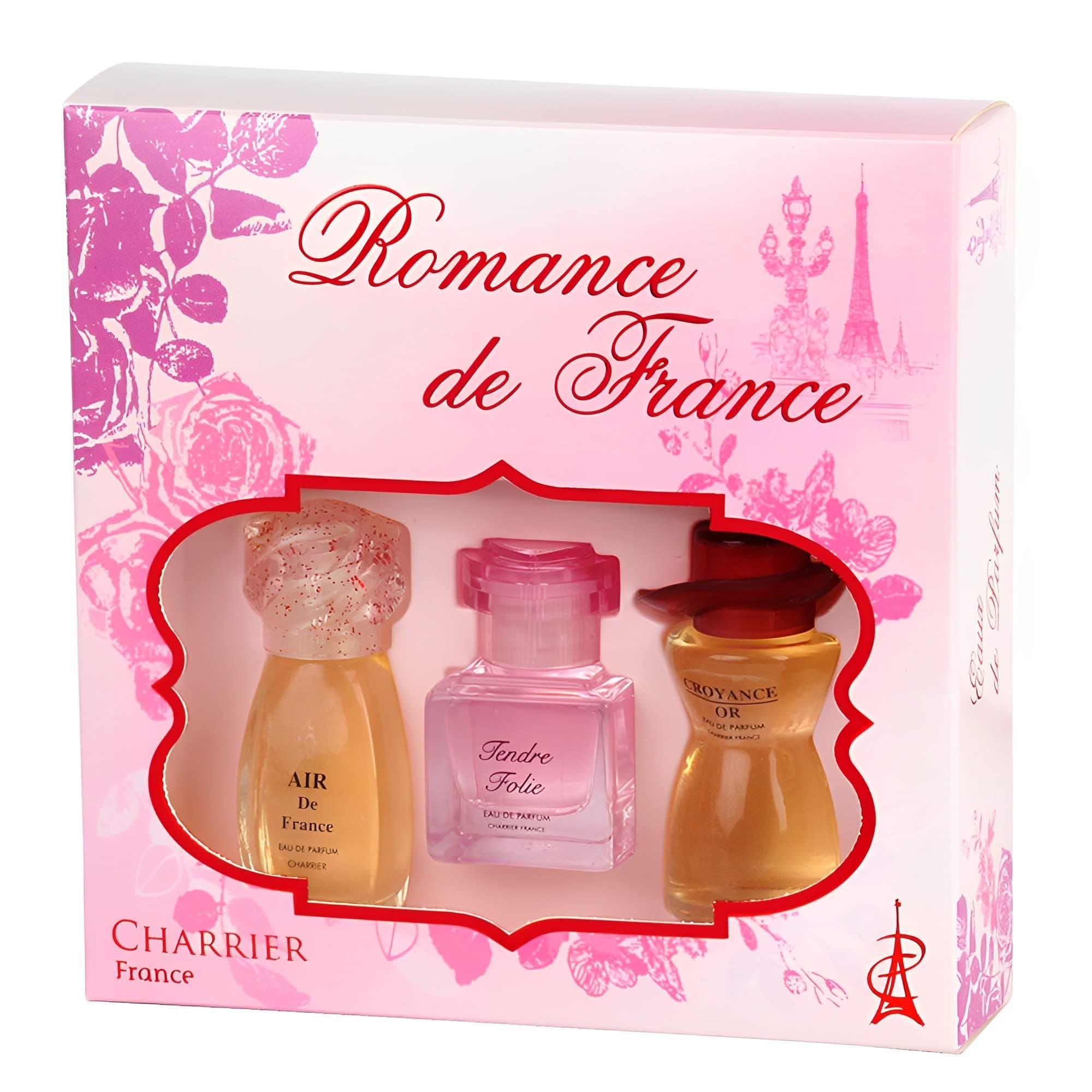3 Eaux de Parfum Gift Set - 'Romance de France' - 33.6 ml - Made in Provence, France