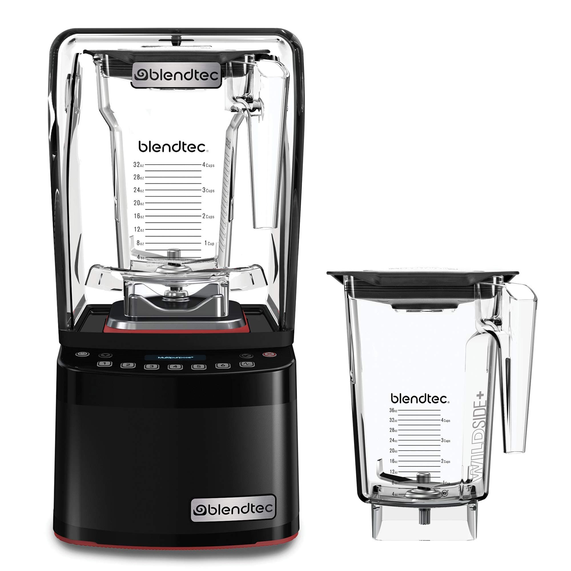 Stealth 885, Commercial Blender, Sound Enclosure, FourSide and WildSide+ Jar Bundle, Vented Gripper Lid, Black