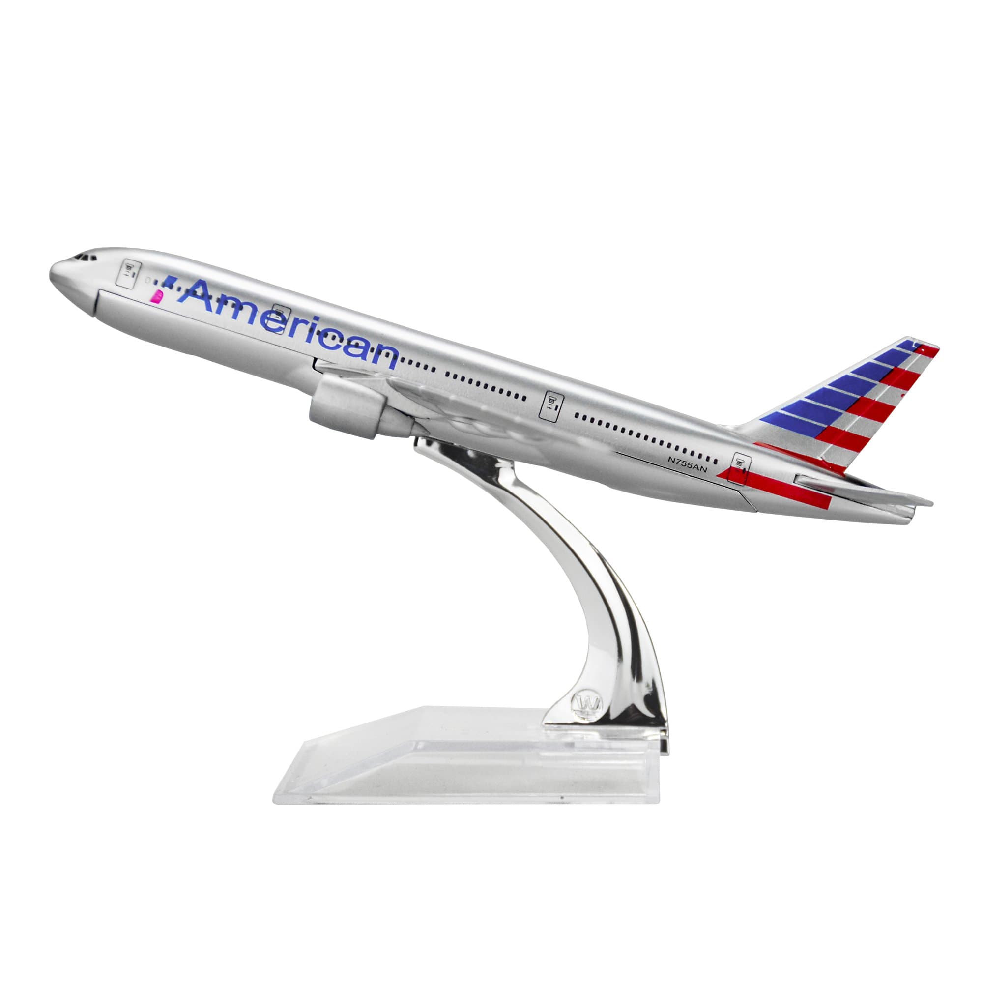 24-Hours The New American B777 Alloy Metal Model Aircraft Birthday Gift Plane Models chiristmas Gift 1:400