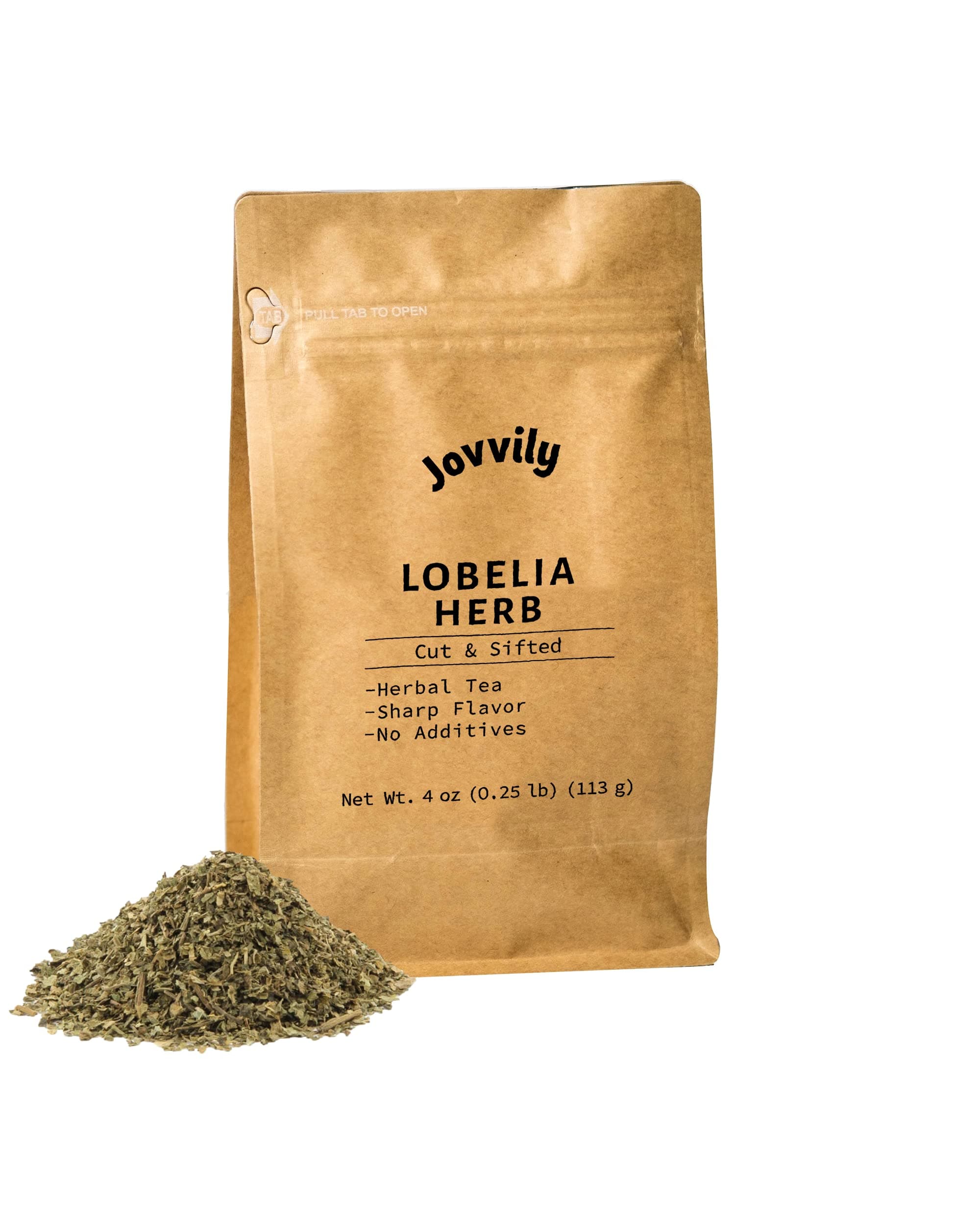 - Jovvily Lobelia Herb - 4 oz - Cut & Sifted - Herbal Tea
