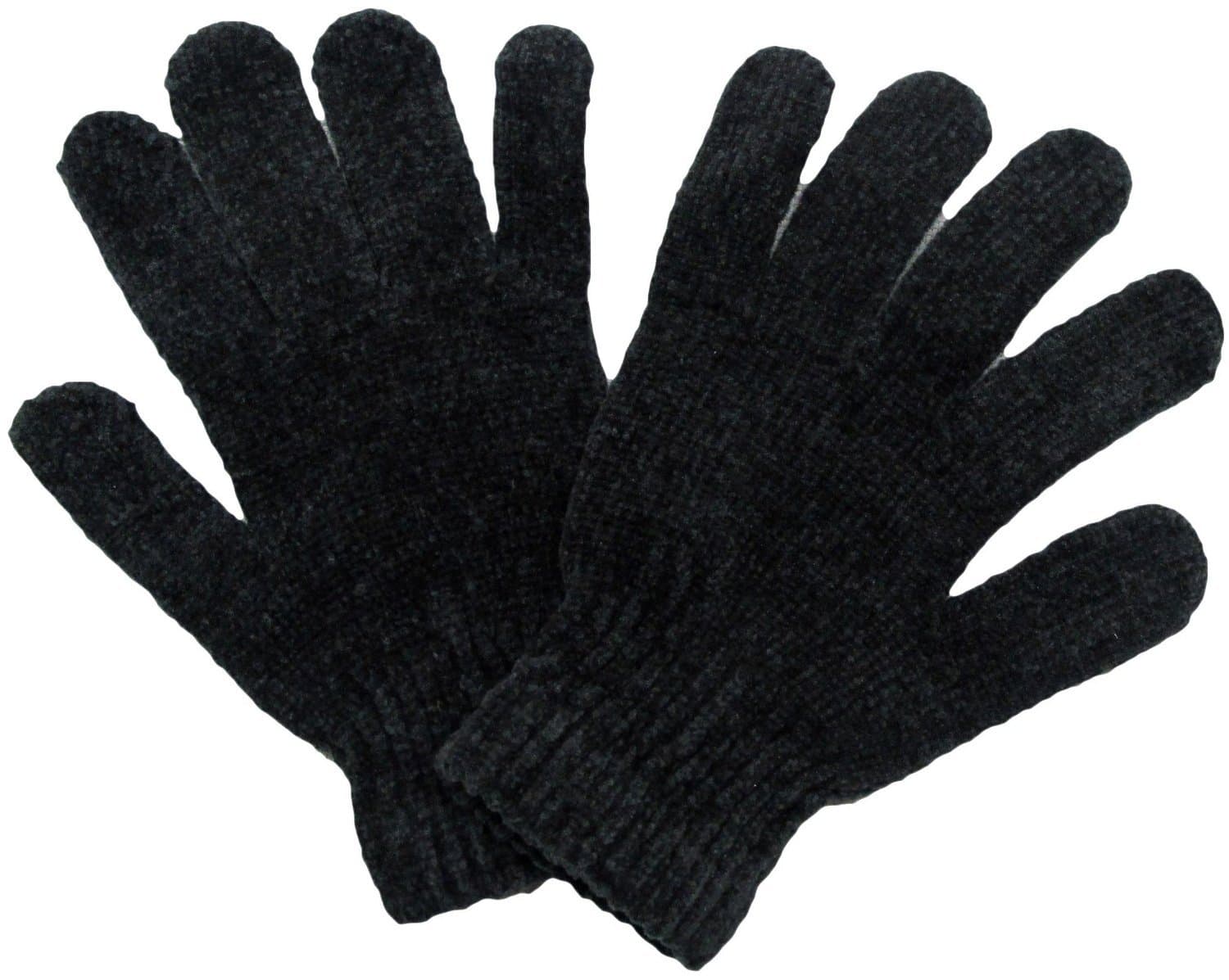 Fine Chenille Gloves, 6 Pairs, Women's Size, Streches Nicely