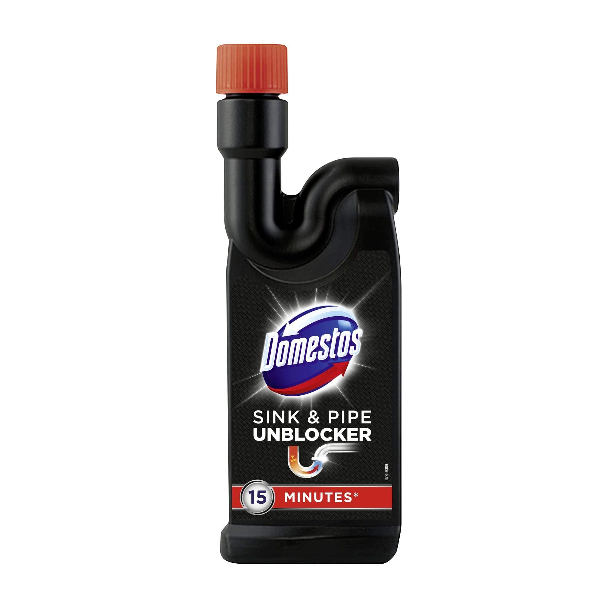 Domestos 15 Minute Sink and Pipe Unblocker 500 ml eliminates malodour drain unblocker