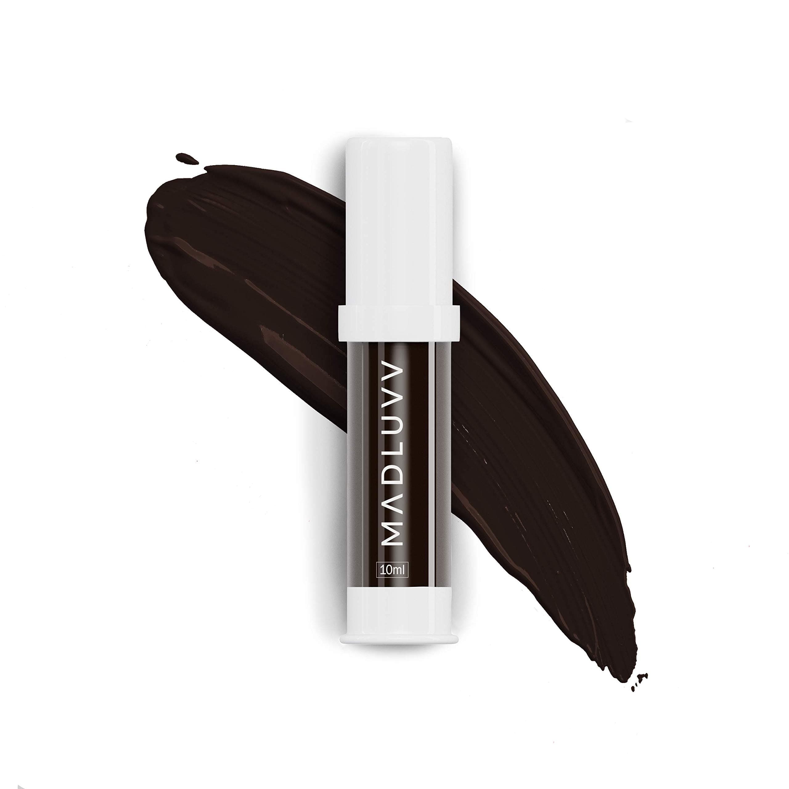 Madluvv Microblading Ink and Eyebrow Pigment, Gel Consistency and High Retention, Non-Toxic, For Microblading and Permanent Tattoo Artistry l Vegan l Made in the USA 10ML, Darkest Brown 114