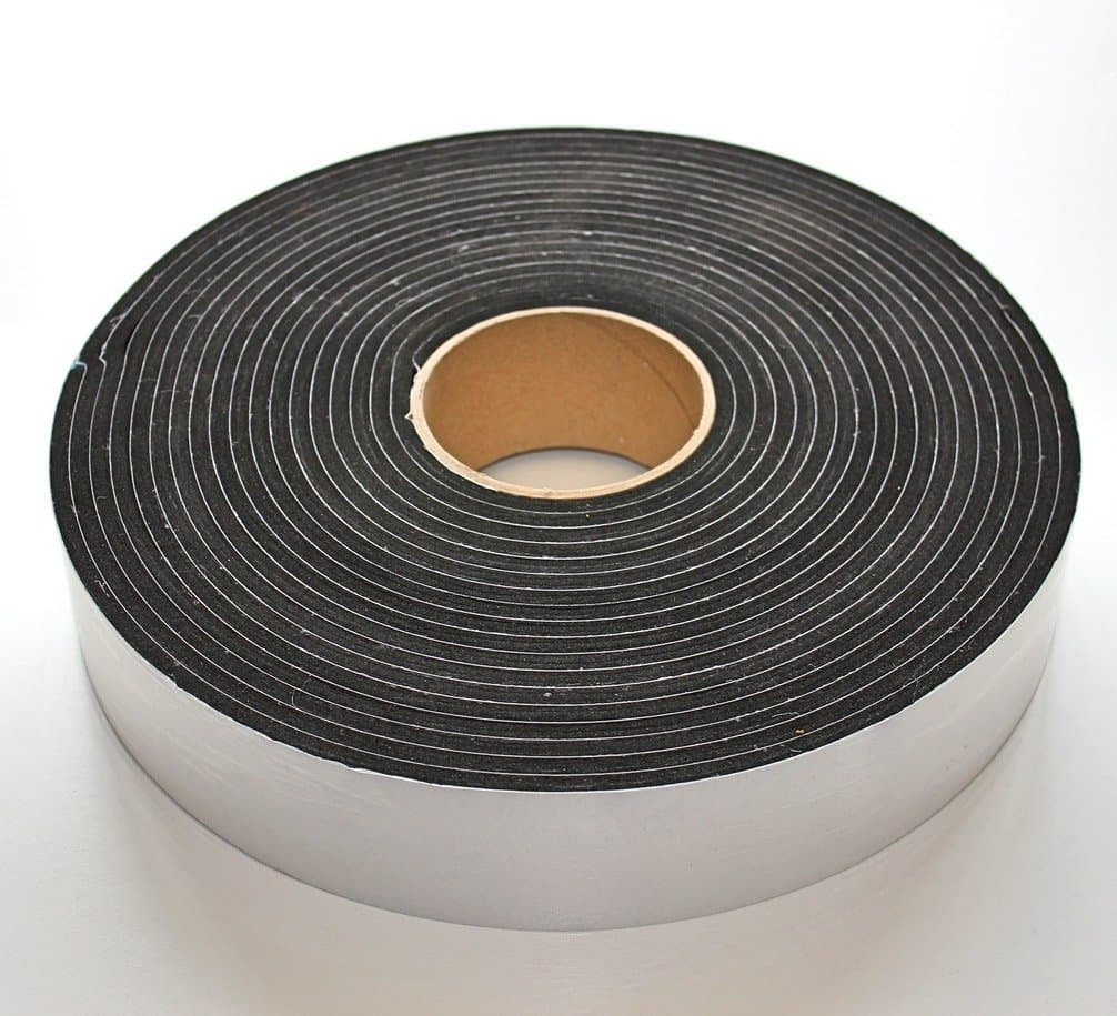 Acoustic/soundproofing Resilient Tape 50mm Width x 5mm Thick x 10m Length EPDM