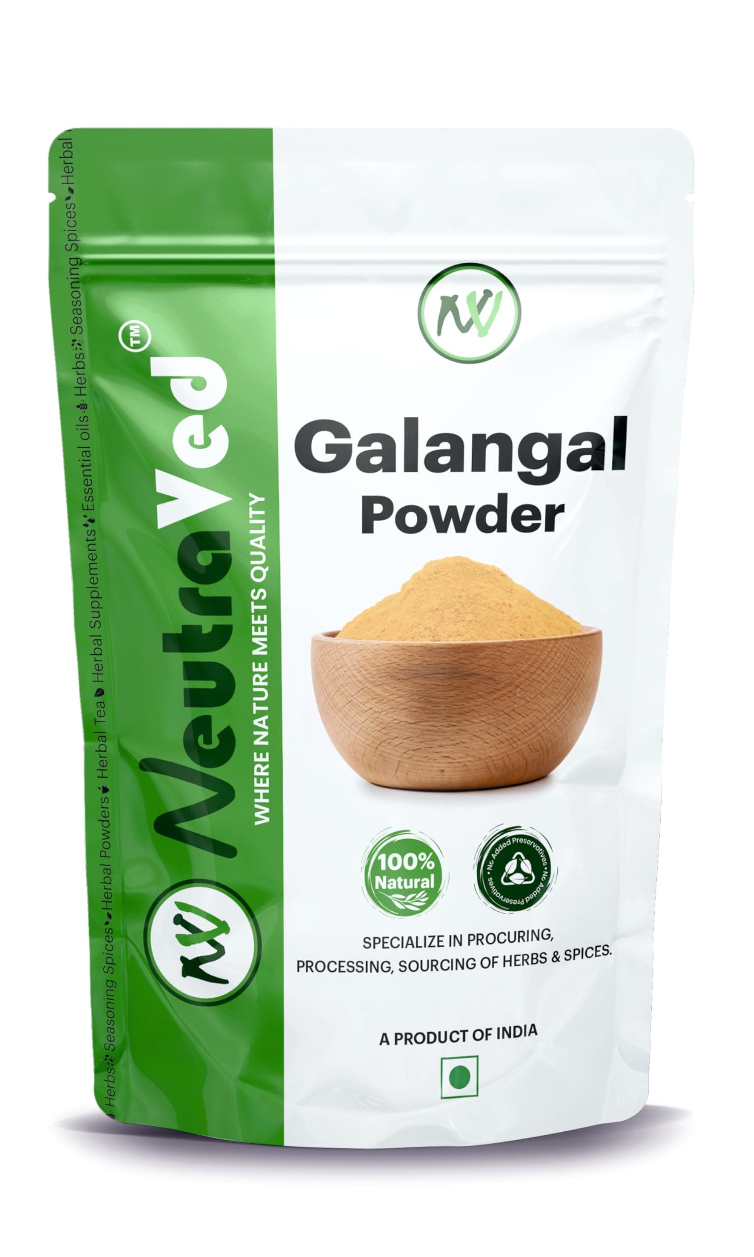 NeutraVed Galangal Root Powder, Quality Product - 250g