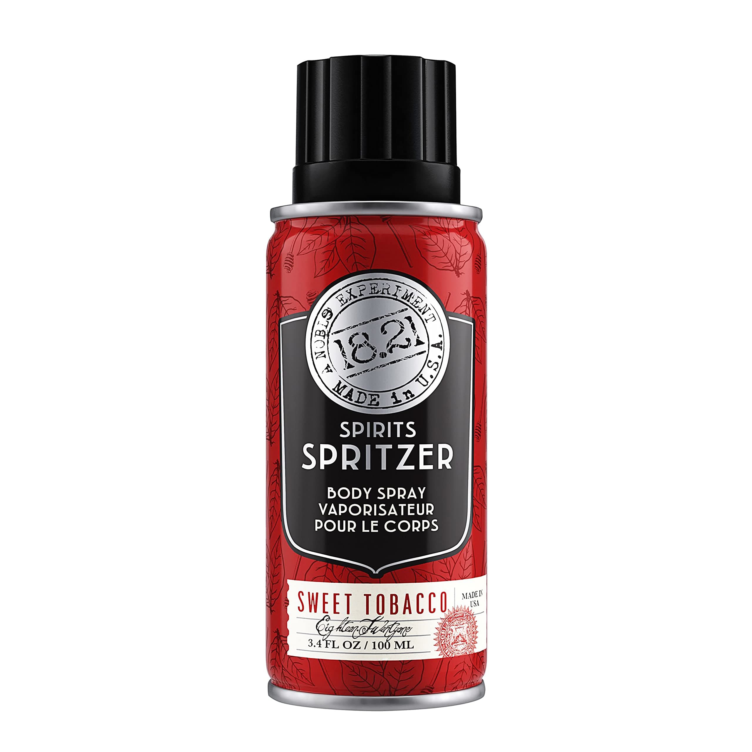 18.21 Man Made Men’s Spirits Spritzer, 3.4 oz. - Long-Lasting All Over Body Spray with Masculine Aromatics - Gifts for Him