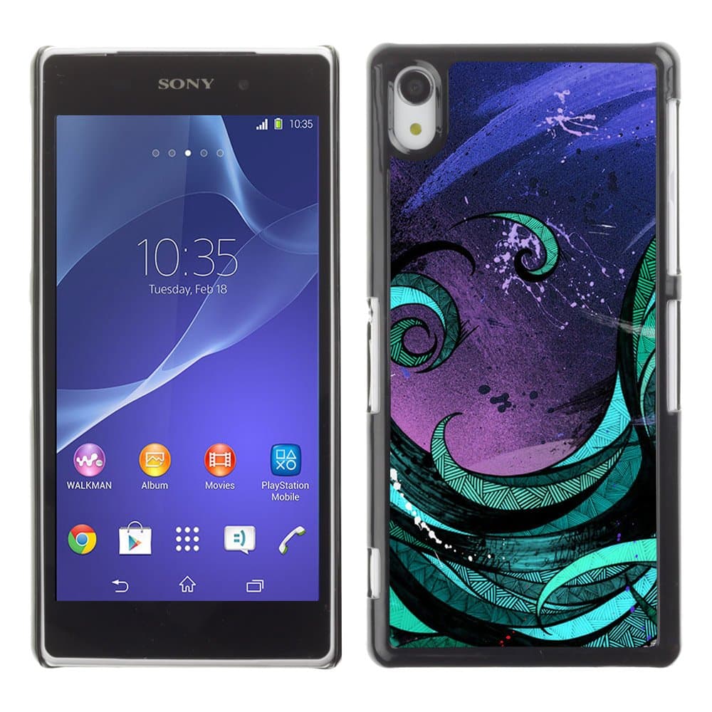 CaseLord Plastic Hard Case Cover for Sony Xperia Z2 / Abstract Art Painting /