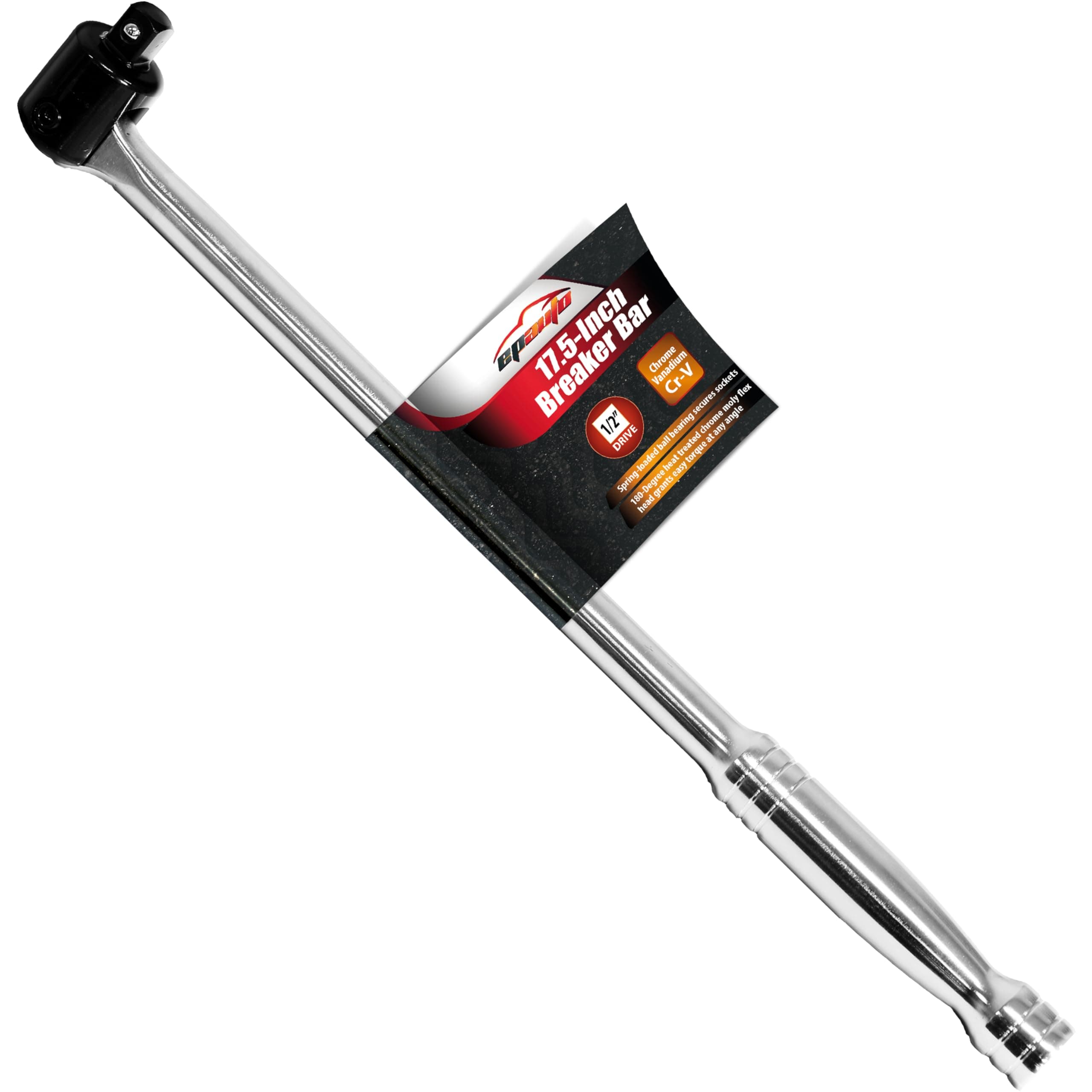 EPAuto 1/2 Inch Drive by 17.5'' Length Breaker Bar, CR-V Steel