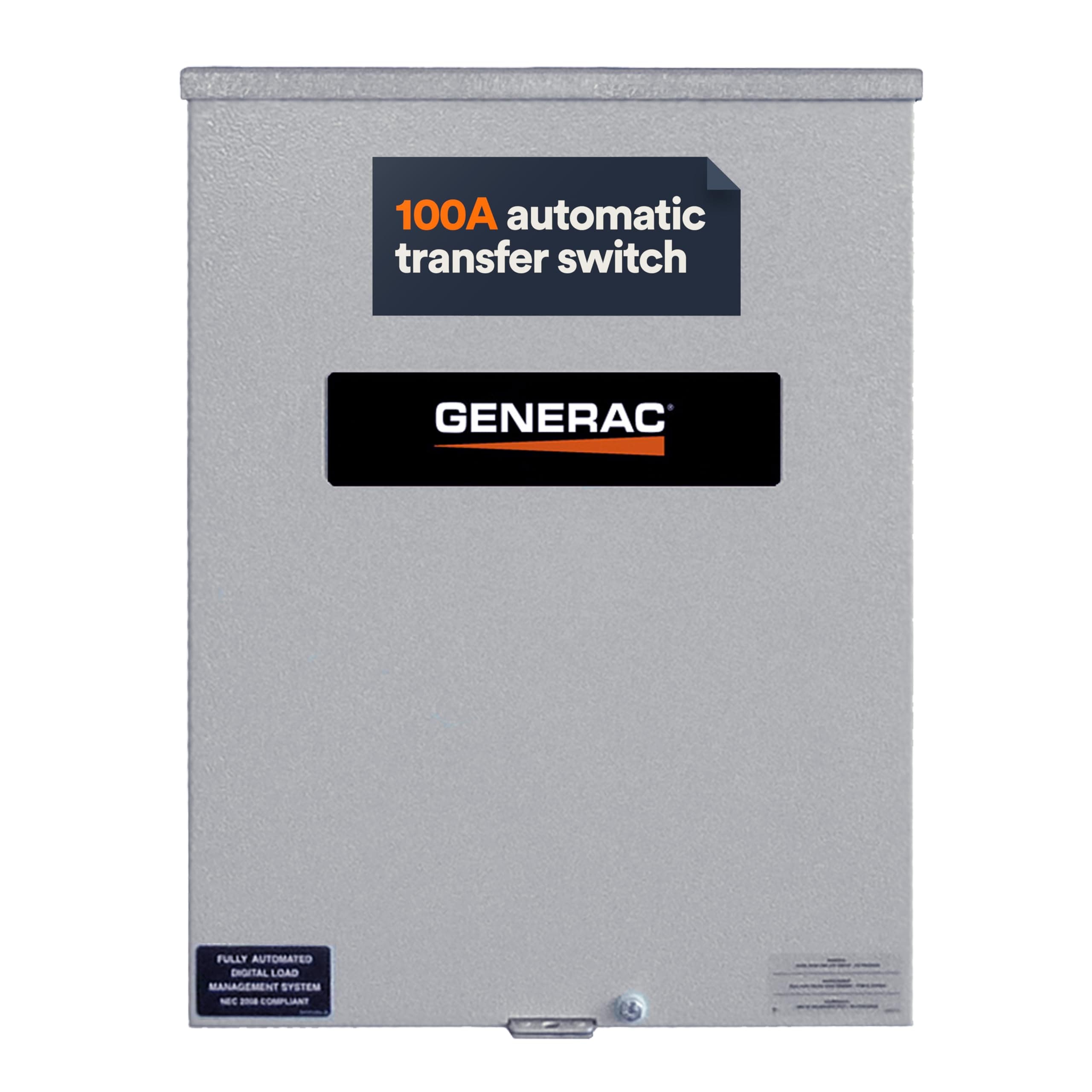 Generac 100-Amp Automatic Generator Transfer Switch, Single Phase, Service Entrance Rated, NEMA 3R Outdoor Enclosure