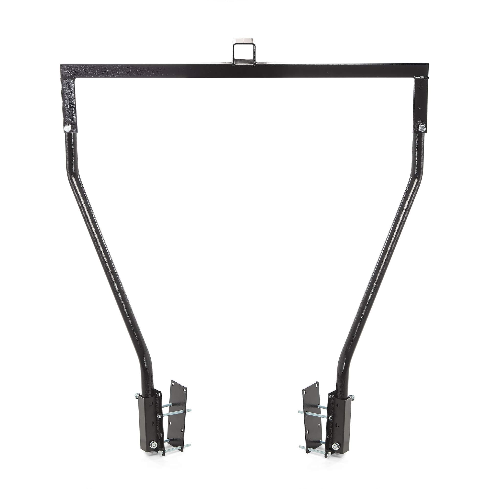 RV Trailer Tongue Bike Bunk Carrier Camper Rack Mount with Standard 2-inch Hitch Receiver Adaptor - Cargo Carrying System