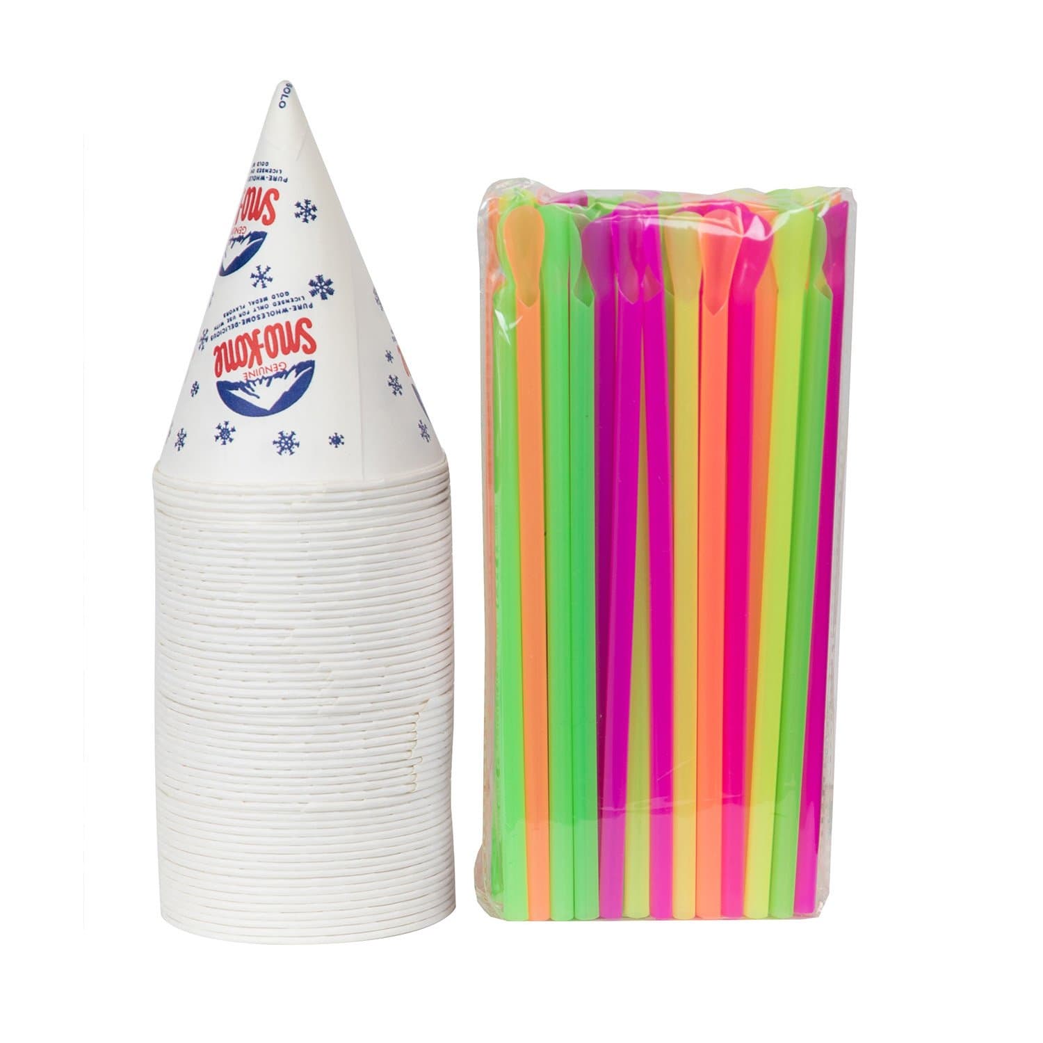 Cups and Straws (50 Cups & 50 Straws)