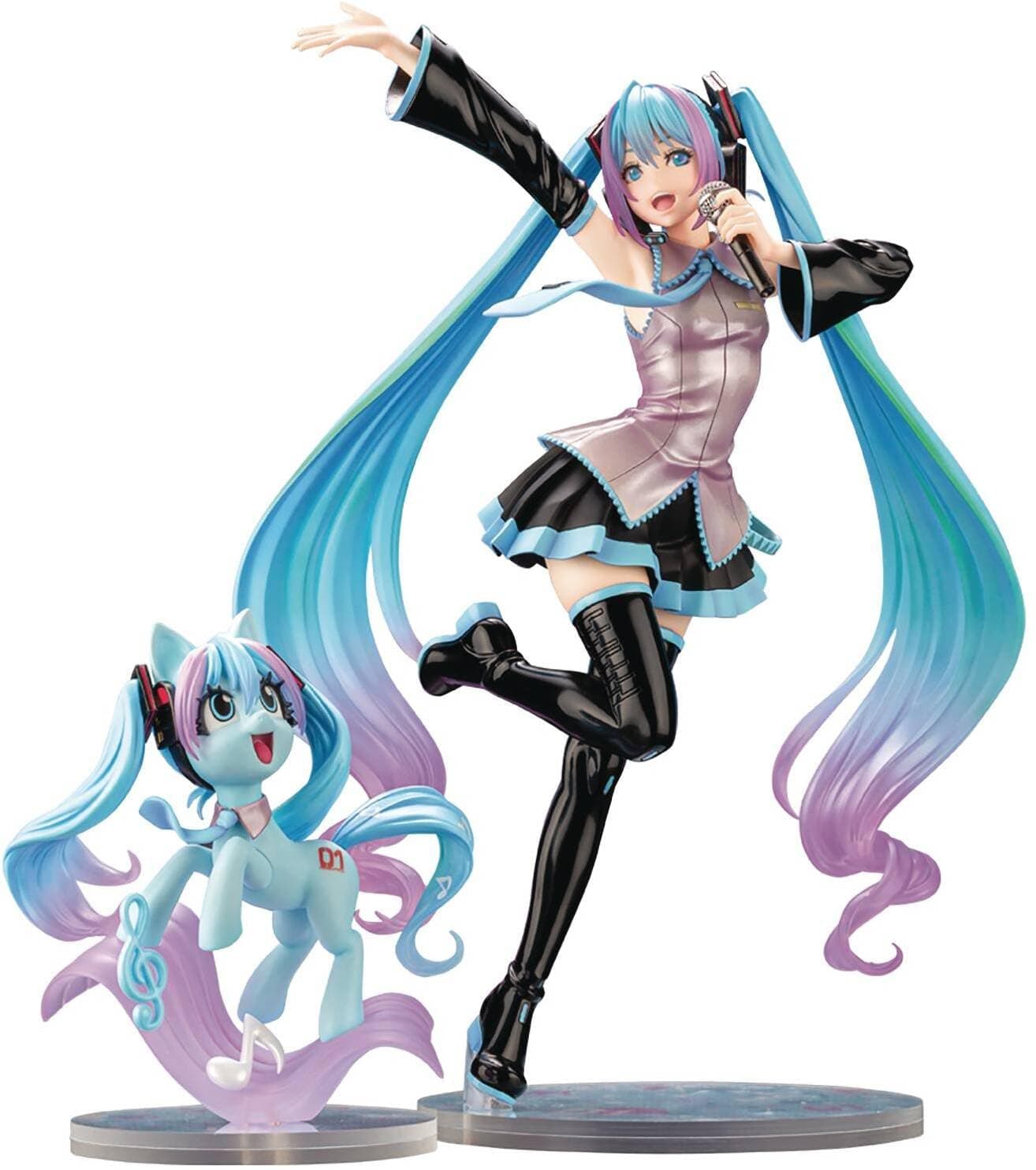 Kotobukiya Hatsune Miku feat. My Little Pony Bishoujo Statue, Multicolor