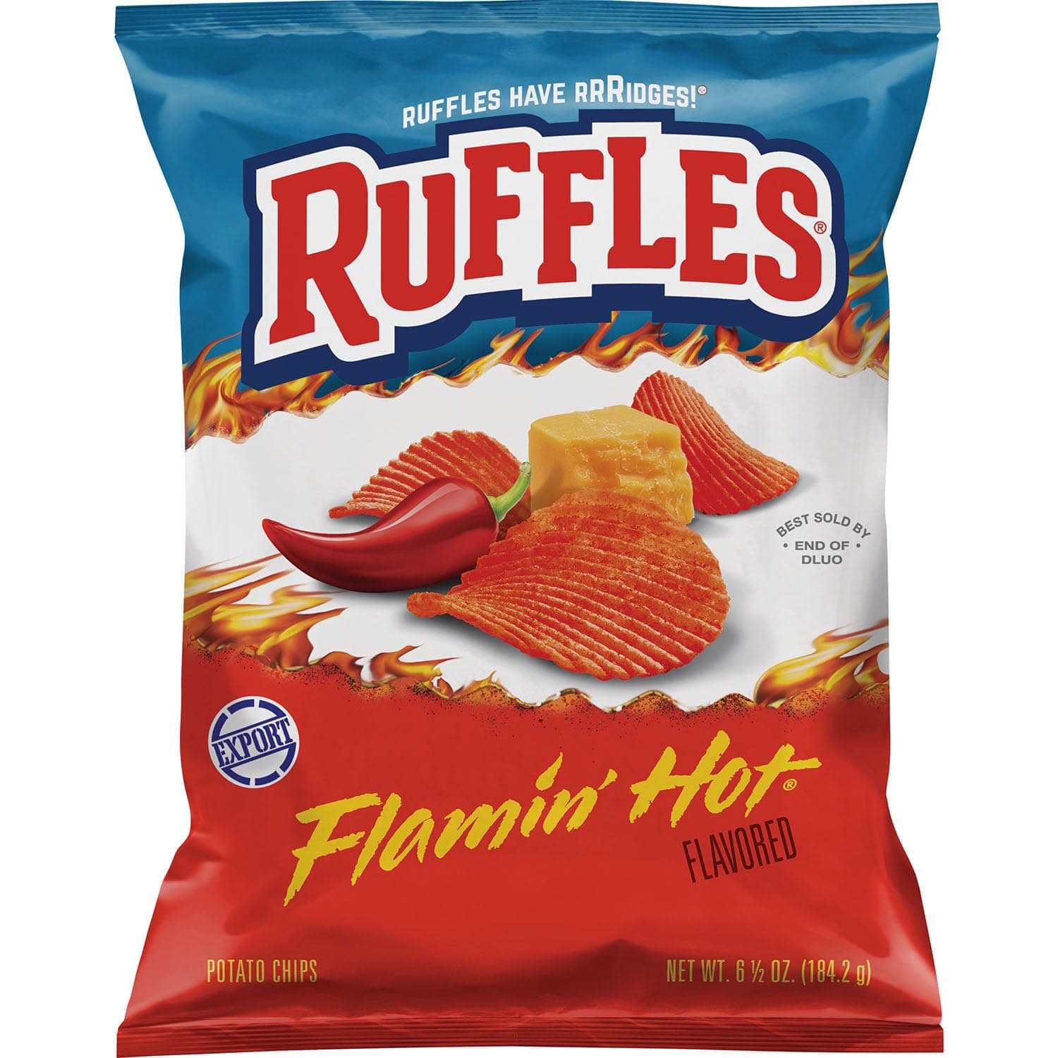 Flamin Hot Flavored Chips 6.5 OZ (184g) - Export