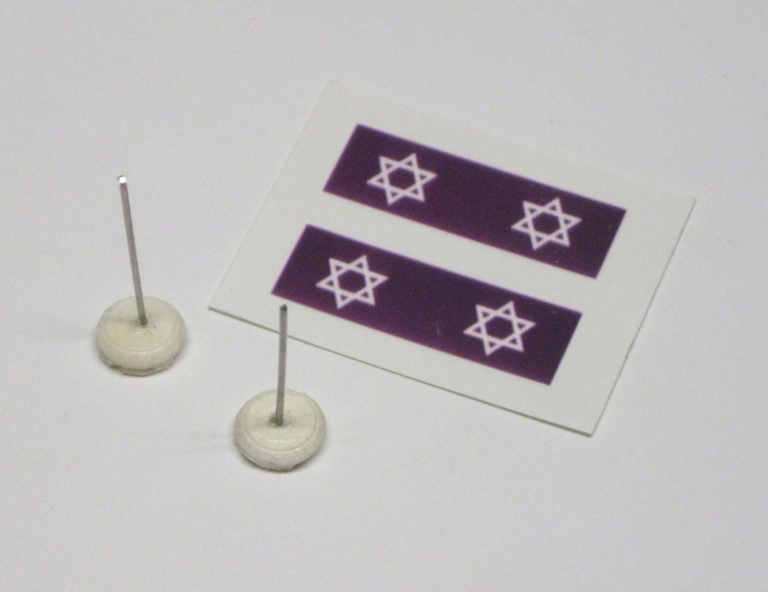 Three Inches Under 1:18 Scale Model Hearse Jewish Funeral Flags