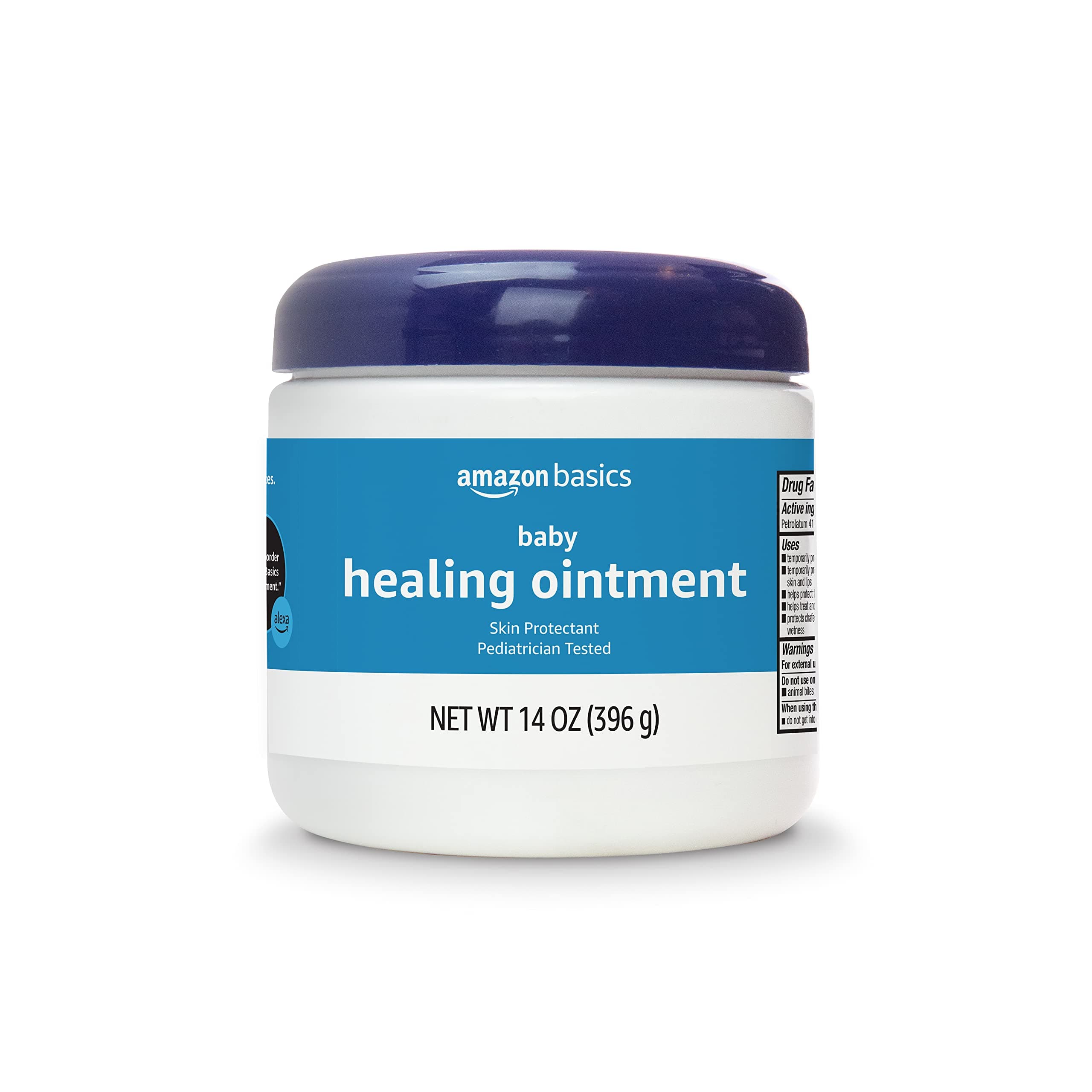 Amazon Basics Healing Ointment for Babies, Skin Protectant for Dry or Cracked Skin, Pediatrician Tested, 14 Ounce, 1-Pack (Previously Solimo)