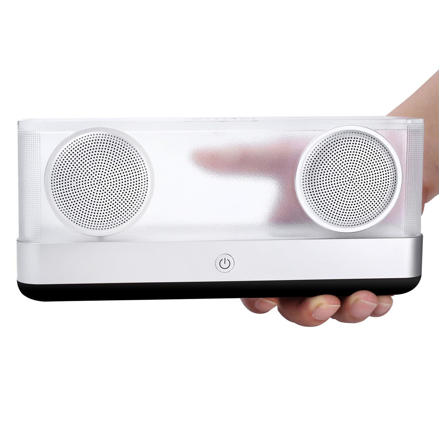 Wireless Bluetooth Speaker,BassPal i30 Transparent Portable Speakers V4.2 with TF Card Slot,12h Playtime,20W HD Stereo Sound and Bold Bass,66ft Bluetooth Range for Phones,PC,Tablets etc.Gift Ideas