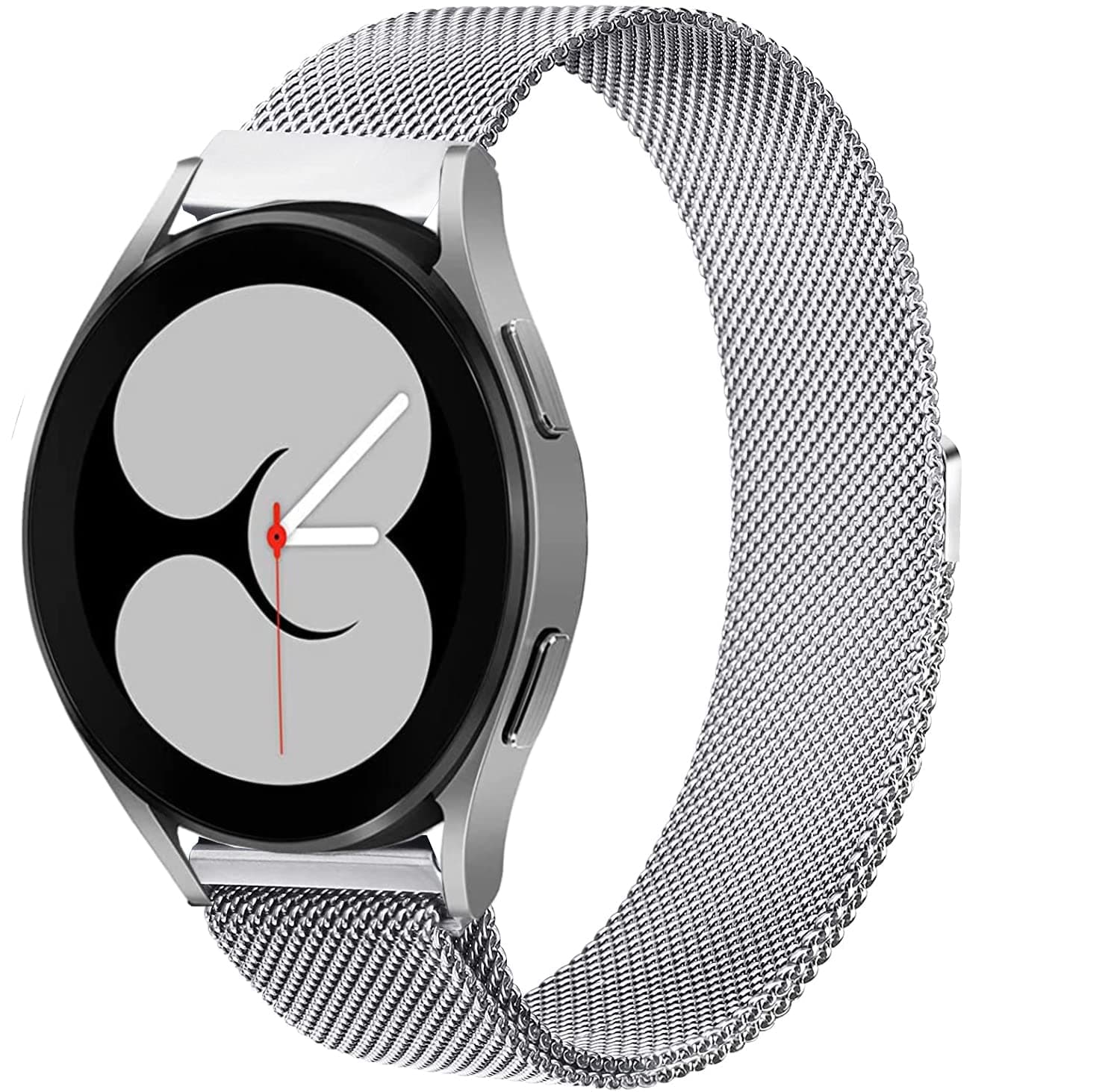 Compatible with Samsung Galaxy Watch 6 Classic 47mm 43mm/5 Pro 45mm Bands Galaxy Watch 4 44mm 40mm Watch Band Stainless Steel Mesh for men and women,Fits 20mm Watch Lugs,Replacement Galaxy Watch 4 Classic Bands 46mm 42mm