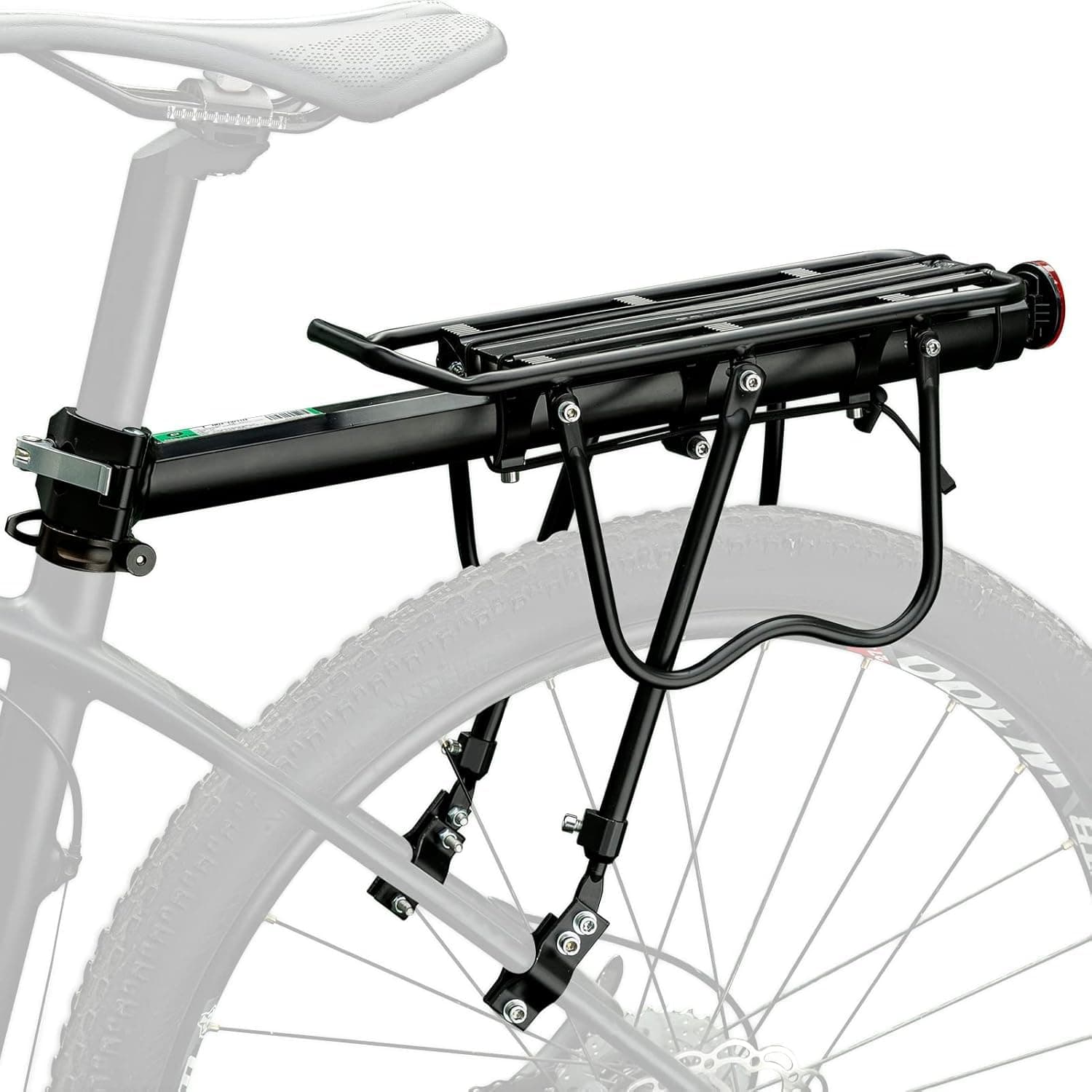 Leosportz Cycle Carrier with Quick Release - Bike Rear Rack with 110 Lbs Weight Capacity | Alumnuim Alloy Rear Cargo Carrier | Bicycle Rear Seat Luggage Rack